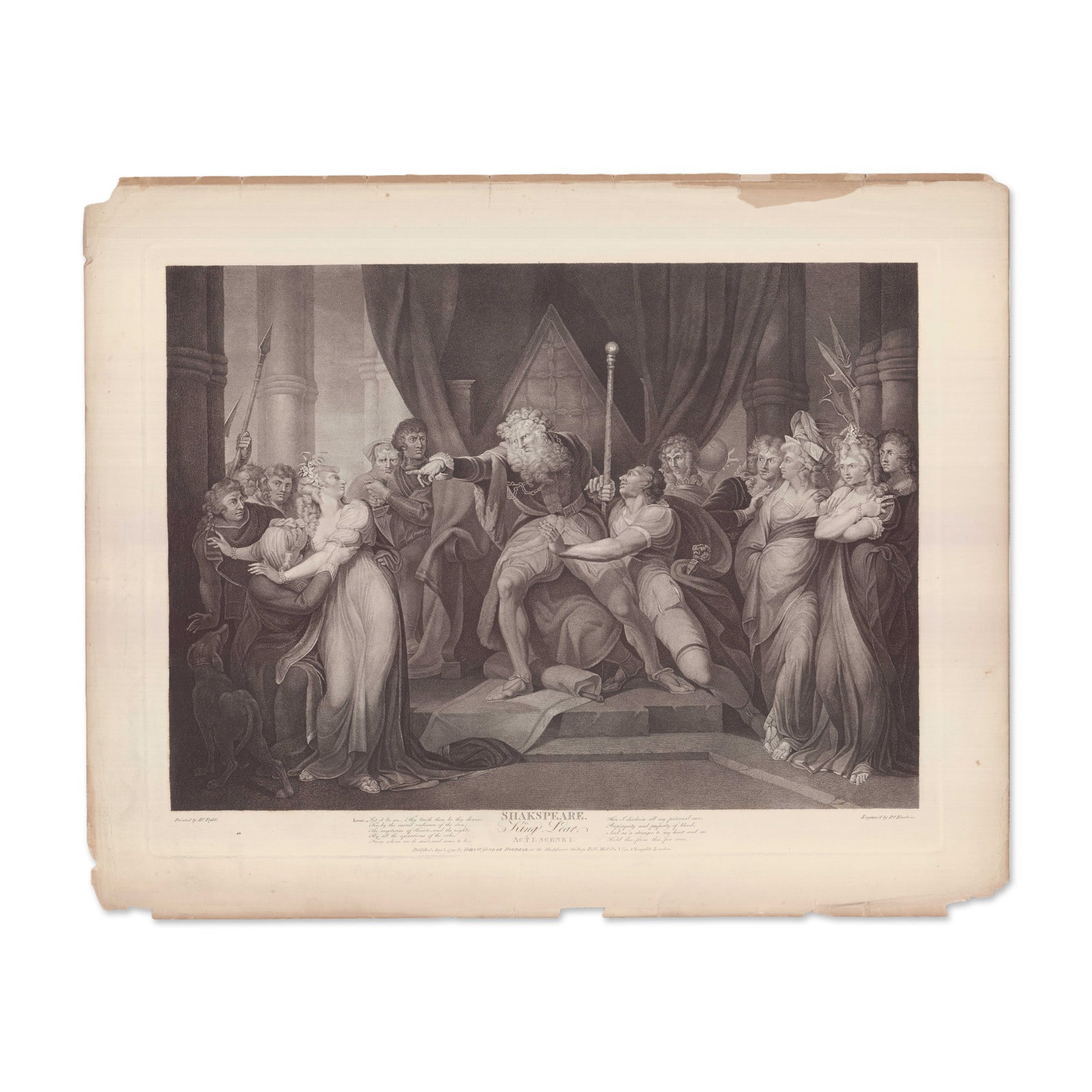 Henry Fuseli Engraving King Lear Boydell Gallery 1792 (1 of 1)