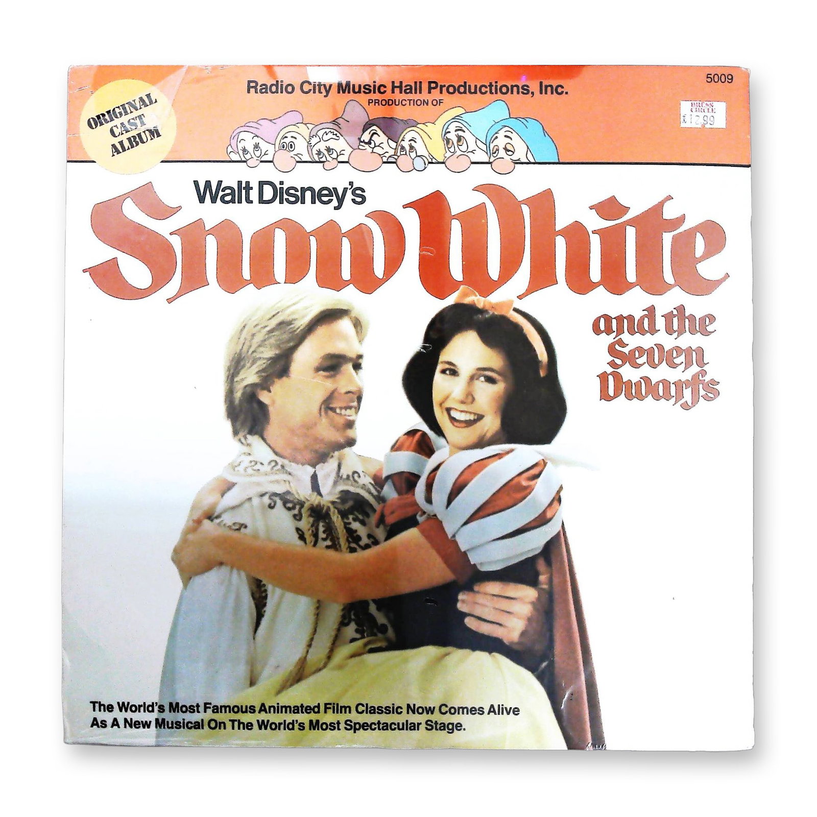 Walt Disney's Snow White and the Seven Dwarfs Radio City Music Hall Original Cast LP Record (1 of 2)