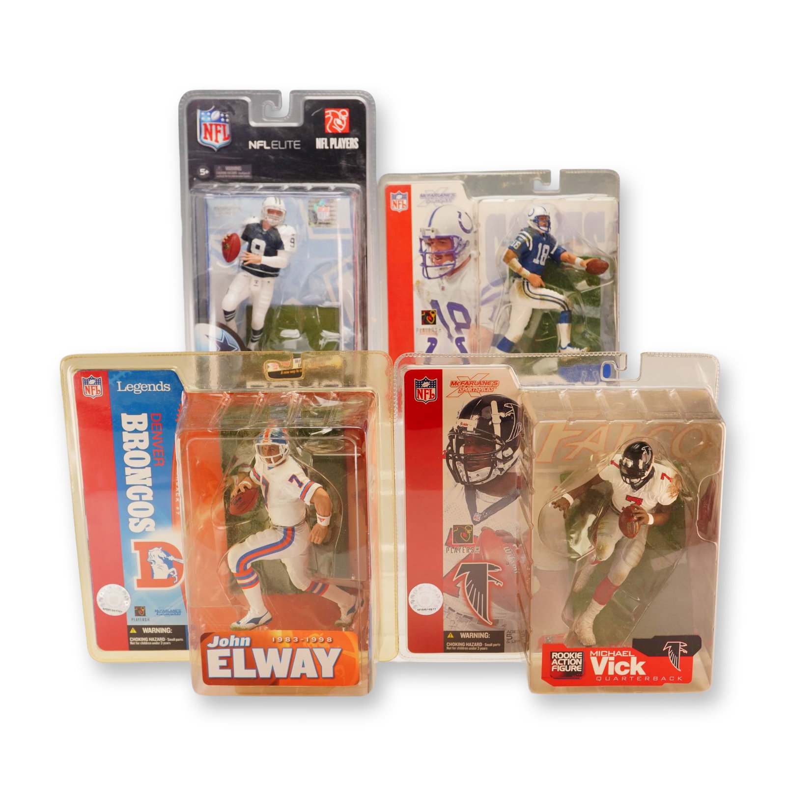 A Collection of Four McFarlane Toys NFL SportsPicks Action Figures in Original Packaging (1 of 3)