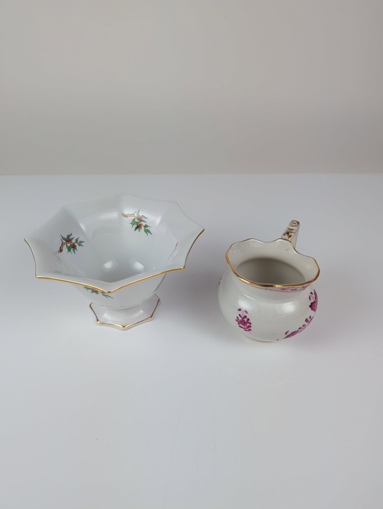 2pc Herend Hungarian Porcelain Table Items - 2