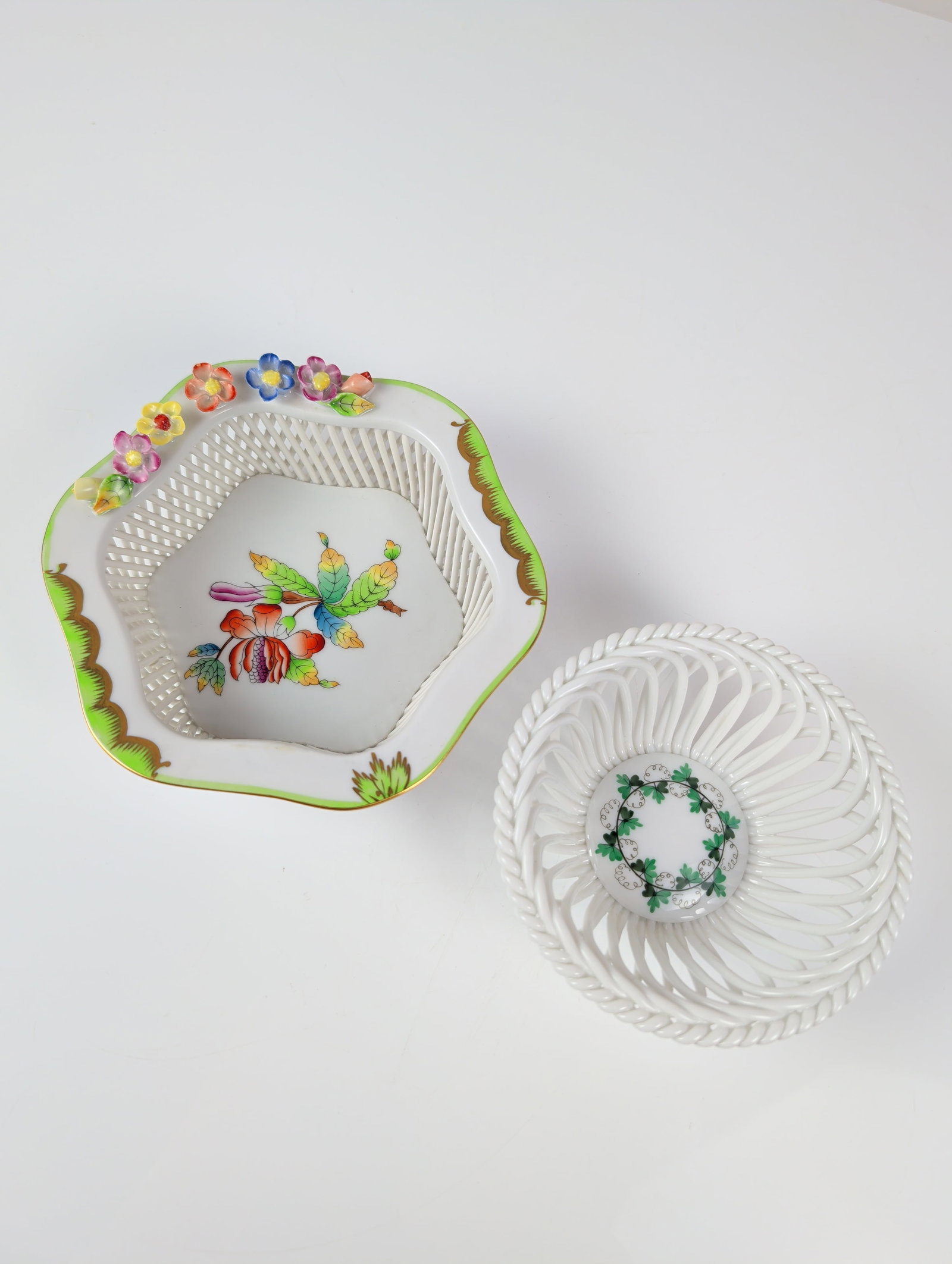 3pc Herend Hungary Porcelain Tableware - 3