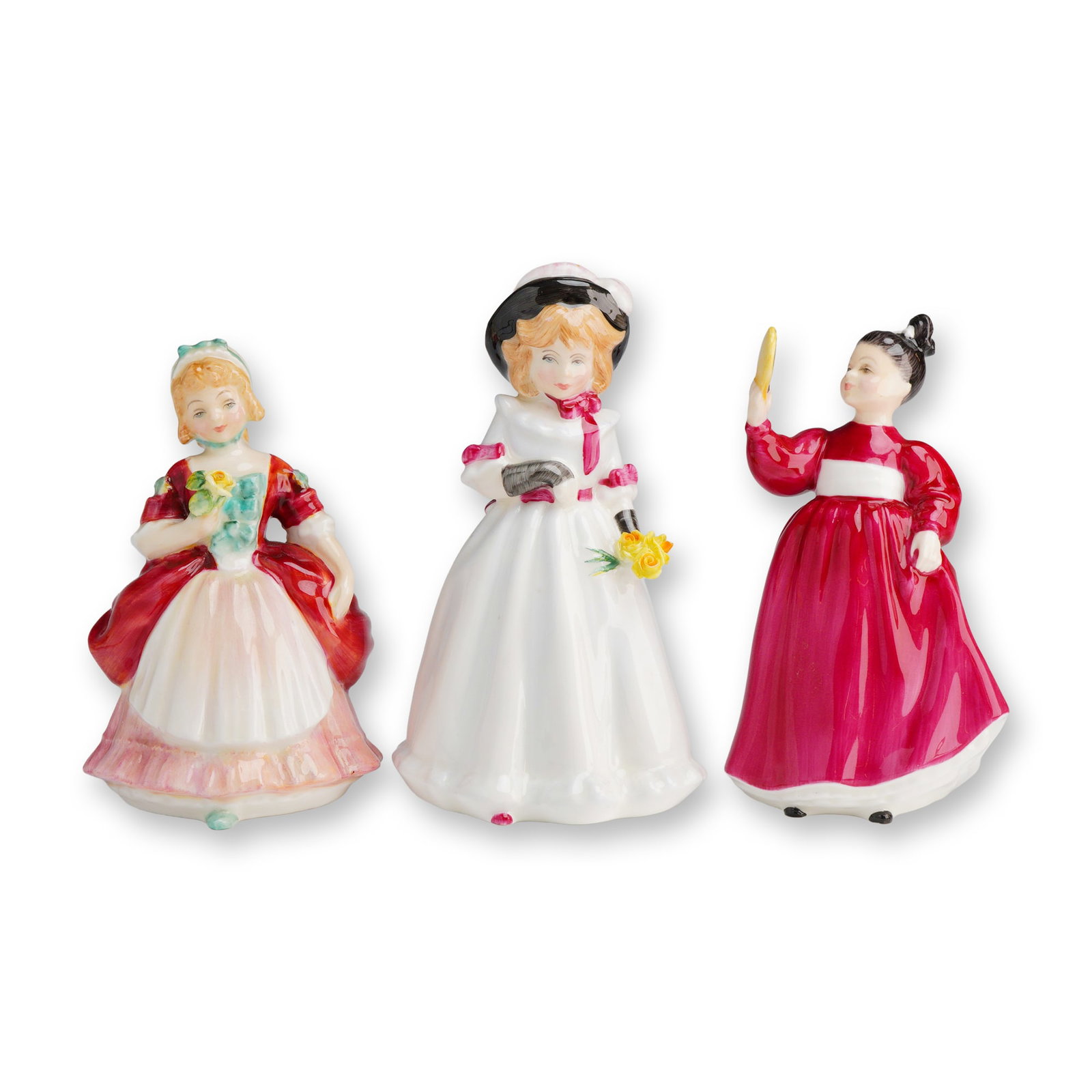 3pc Royal Doulton Figurines- Sharon, Vanity, and Valerie. (1 of 3)