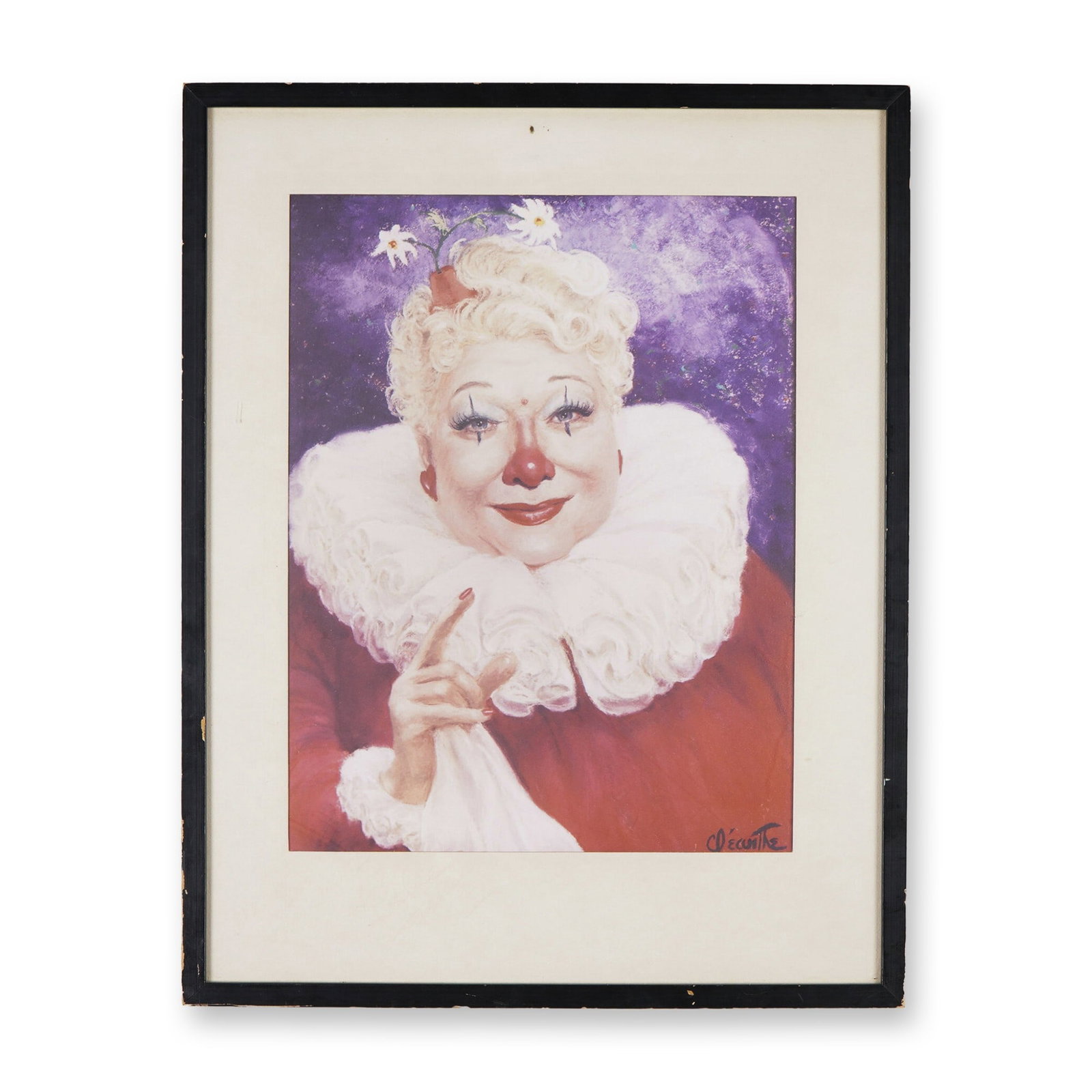 Vintage Clown Portrait Print (1 of 4)