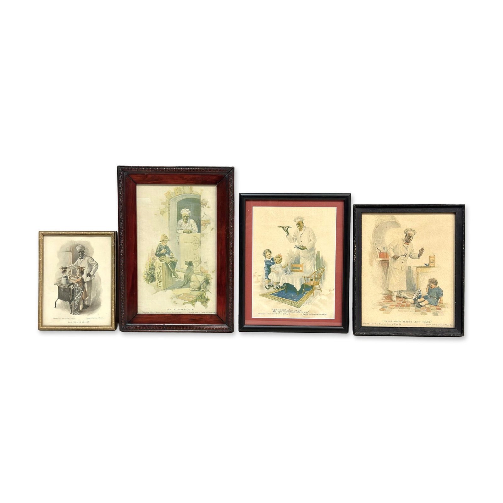 4pc Edward V. Brewer (American, 1911-1926) Cream of Wheat Original Advertisement Prints (1 of 4)