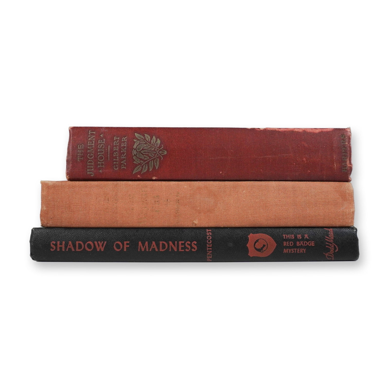 3pc Books, Wayward Bus, Judgment House, & Shadow of Madness: A collection of three vintage hardcover books, each representing a notable literary genre. This lot includes The Wayward Bus by John Steinbeck published by The Viking Press in 1947 a compelling novel 