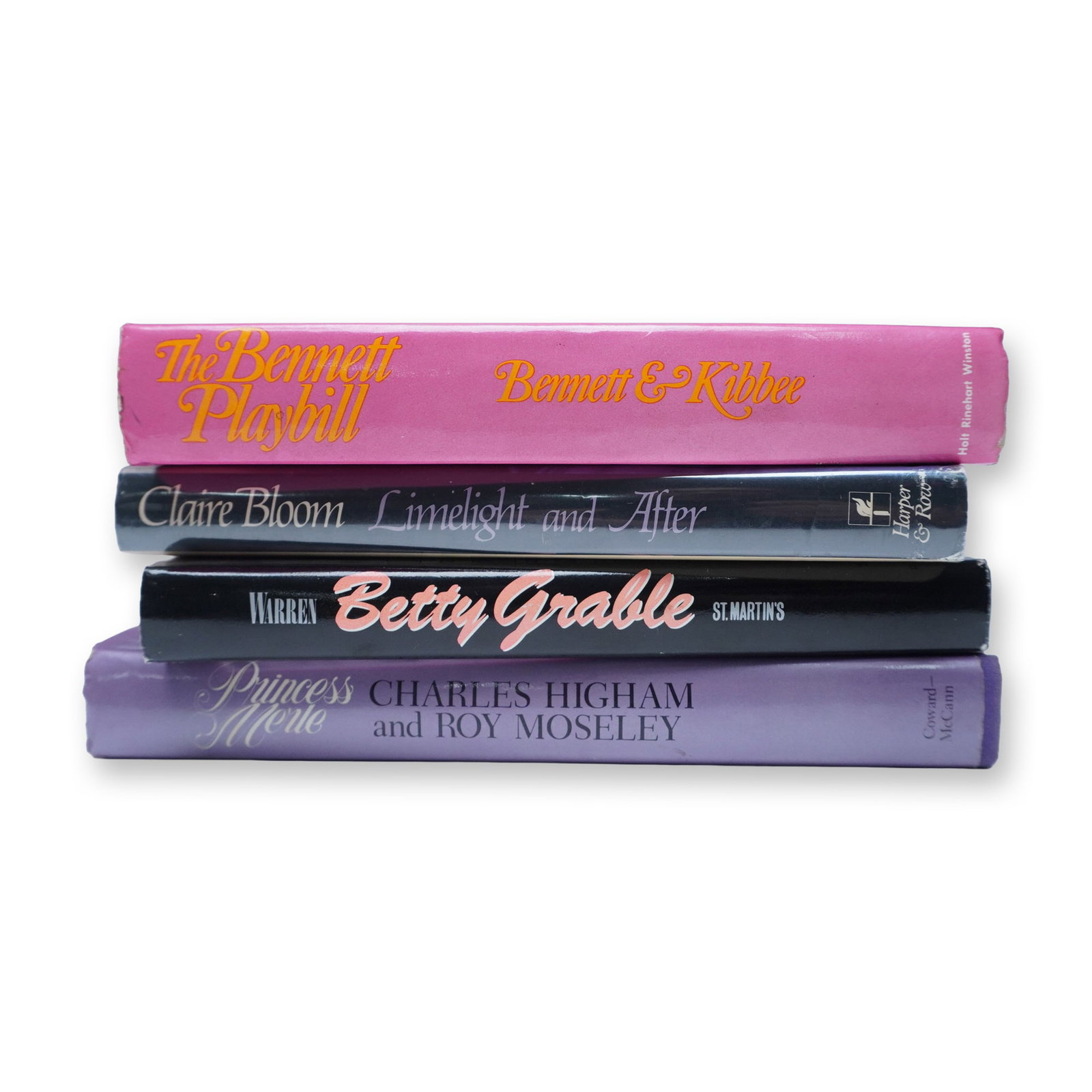 4 Classic Hollywood Biographies Hardcover Books (1 of 9)