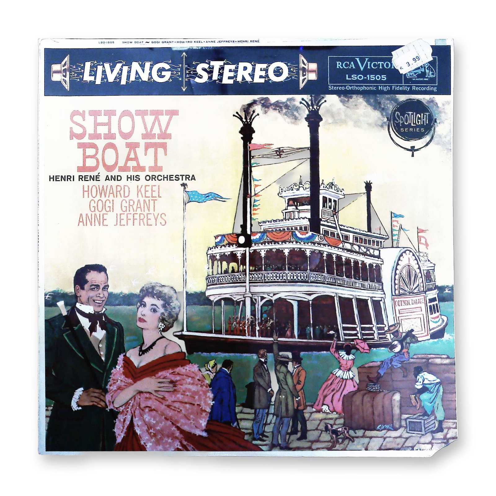 Henri Rene and His Orchestra Show Boat RCA Victor LSO-1505 Album Sleeve (1 of 2)