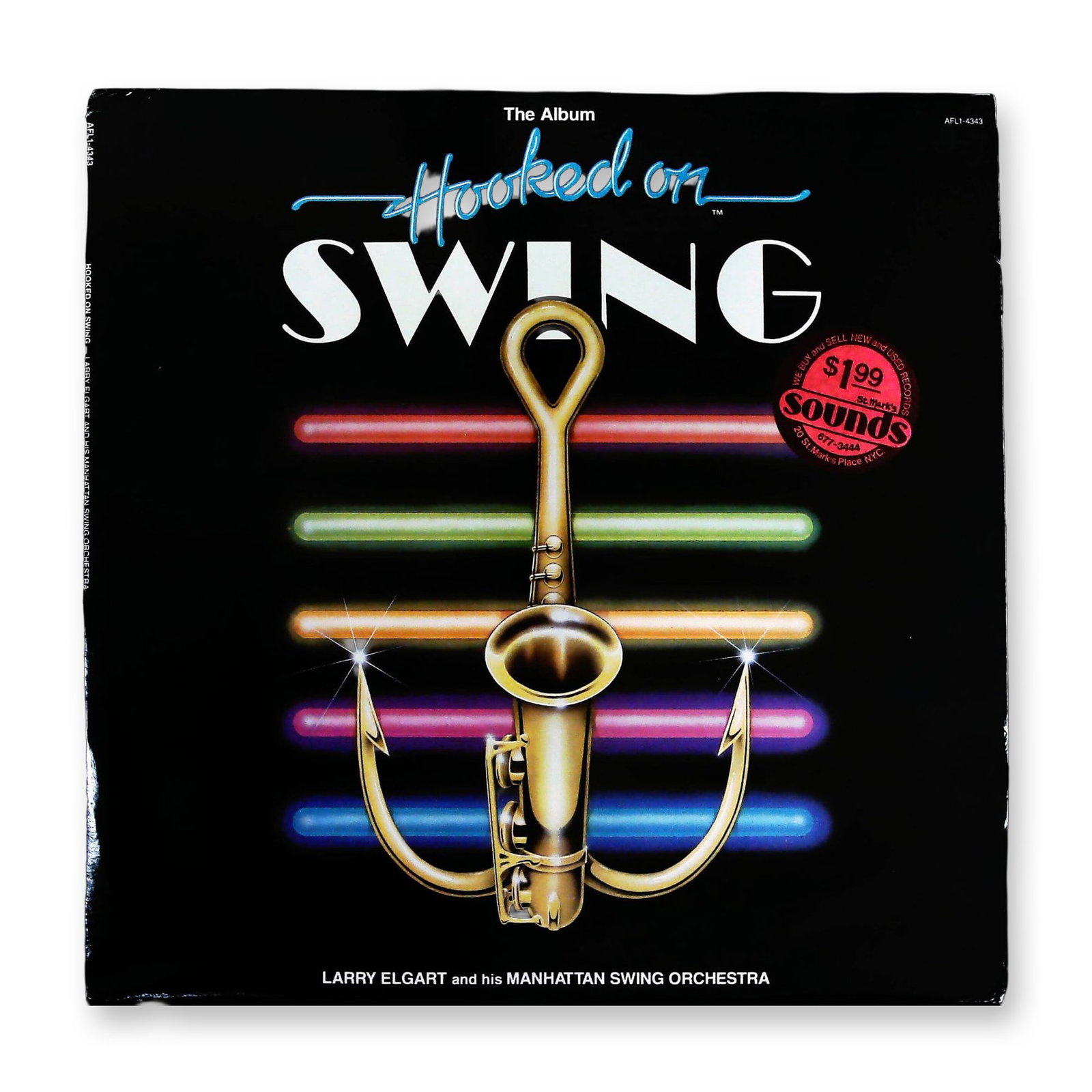 Larry Elgart and His Manhattan Swing Orchestra Hooked On Swing LP Record and Sleeve (1 of 3)