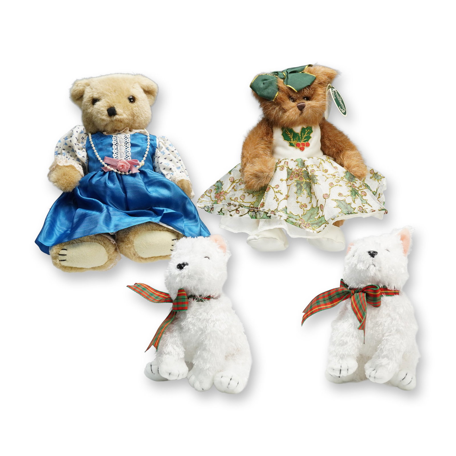 4pc Plush Bear and Terrier Toy Collection (1 of 4)
