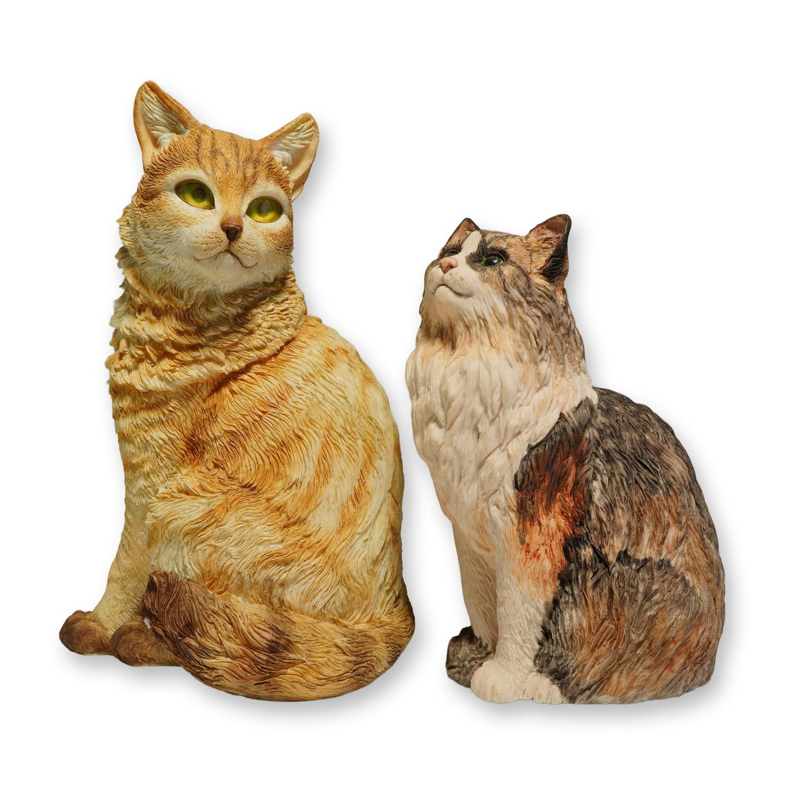 2pc Country Artists and Border Fine Arts Tabby Cat Figurines (1 of 4)