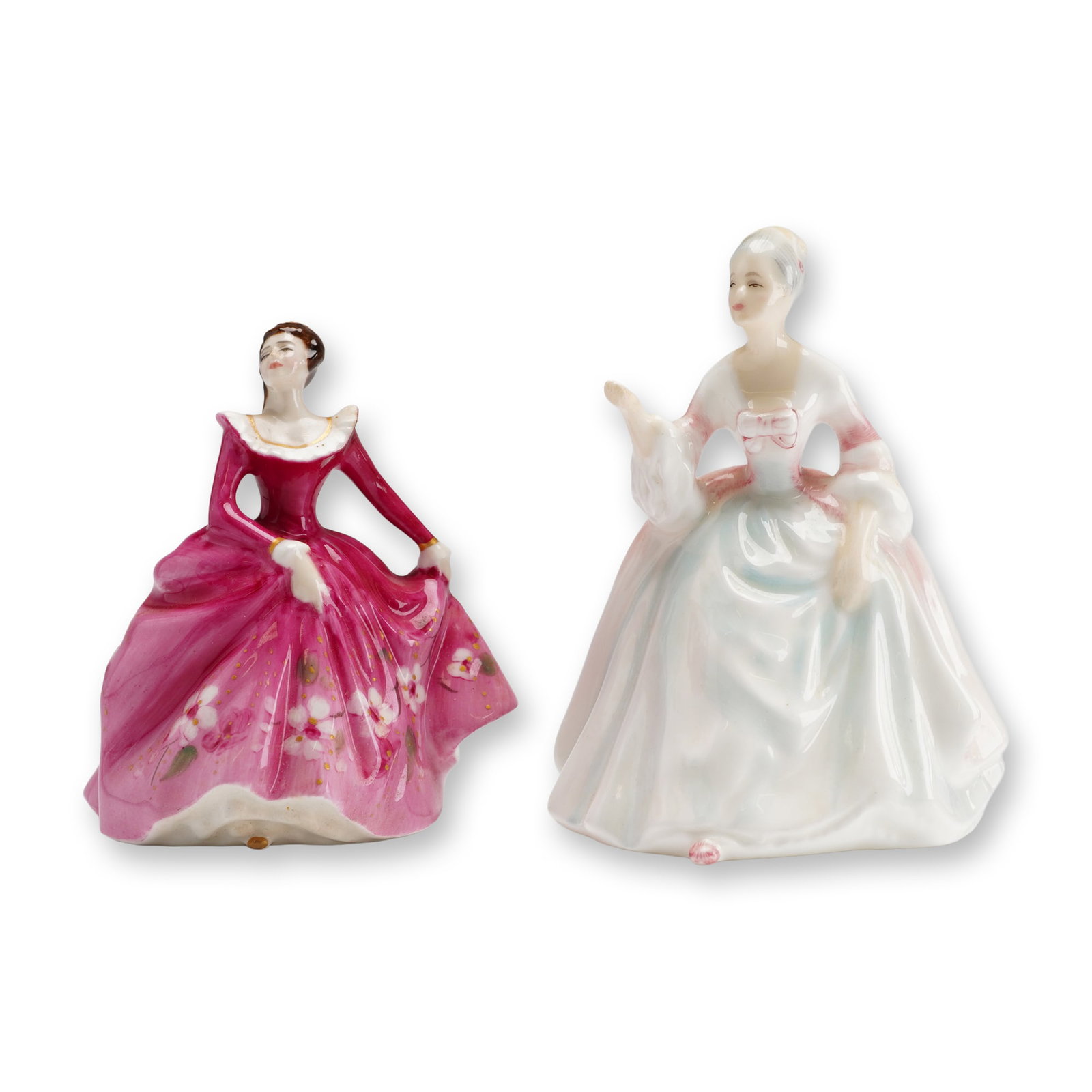 Two Royal Doulton Mini Figurines Fragrance HN3250 & Diana HN3310 (1 of 3)