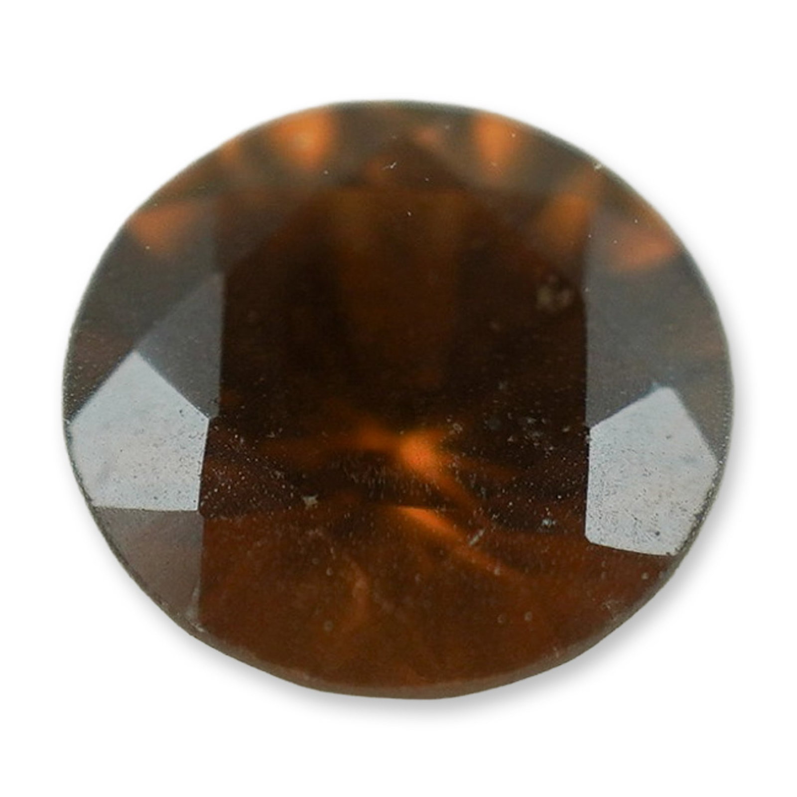 1.25 CT Whiskey Zircon Round Cut Gemstone (1 of 2)