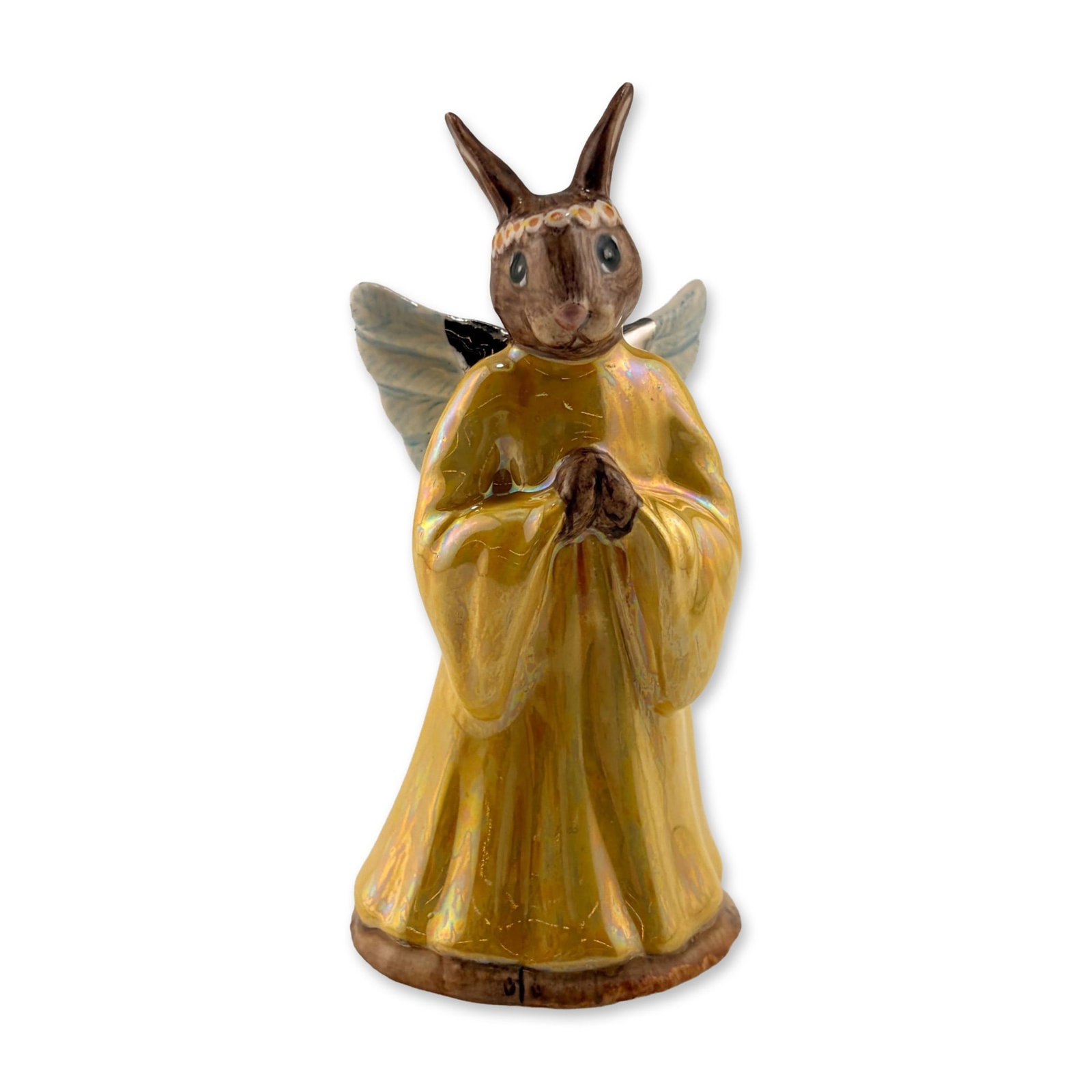Royal Doulton Prototype Lustre Bunnykins Figurine, Angel (1 of 3)