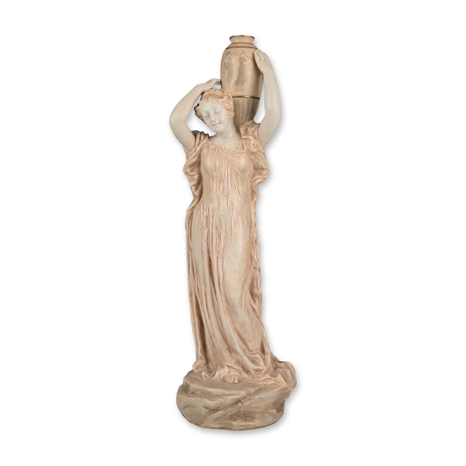Royal Doulton Burslem Charles Noke Vellum Water Carrier Figurine (1 of 5)