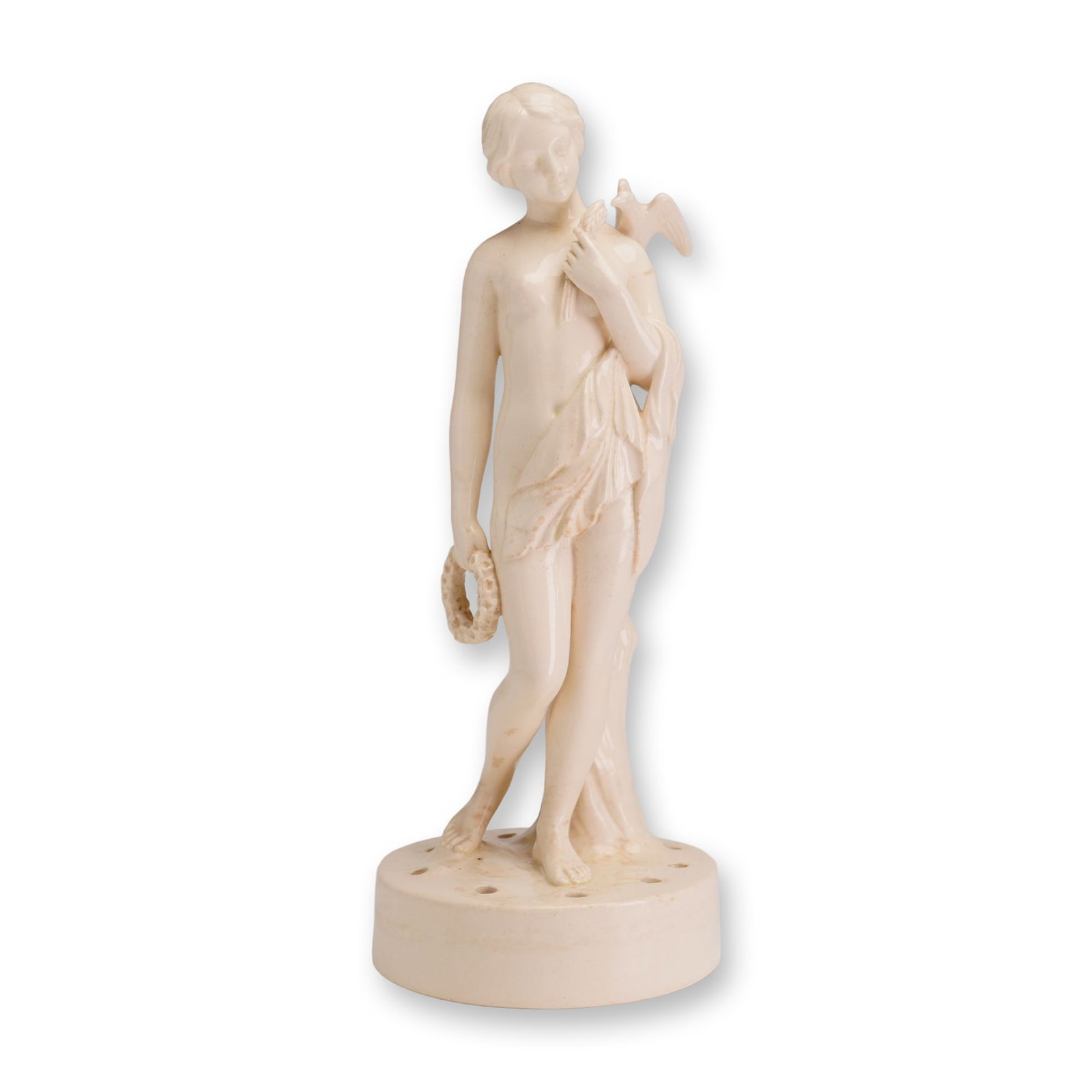 Wedgwood Glazed Earthenware The Bather Figurine Flower Frog (1 of 4)