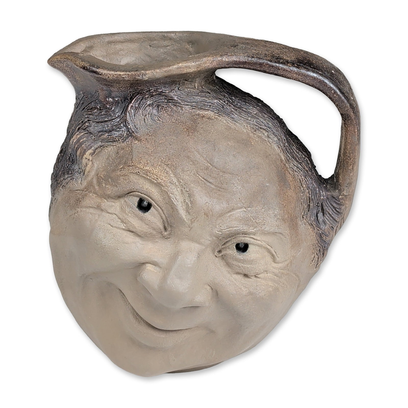 Robert Wallace Martin & Bros. Stoneware Double-Face Grotesque Jug (1 of 5)