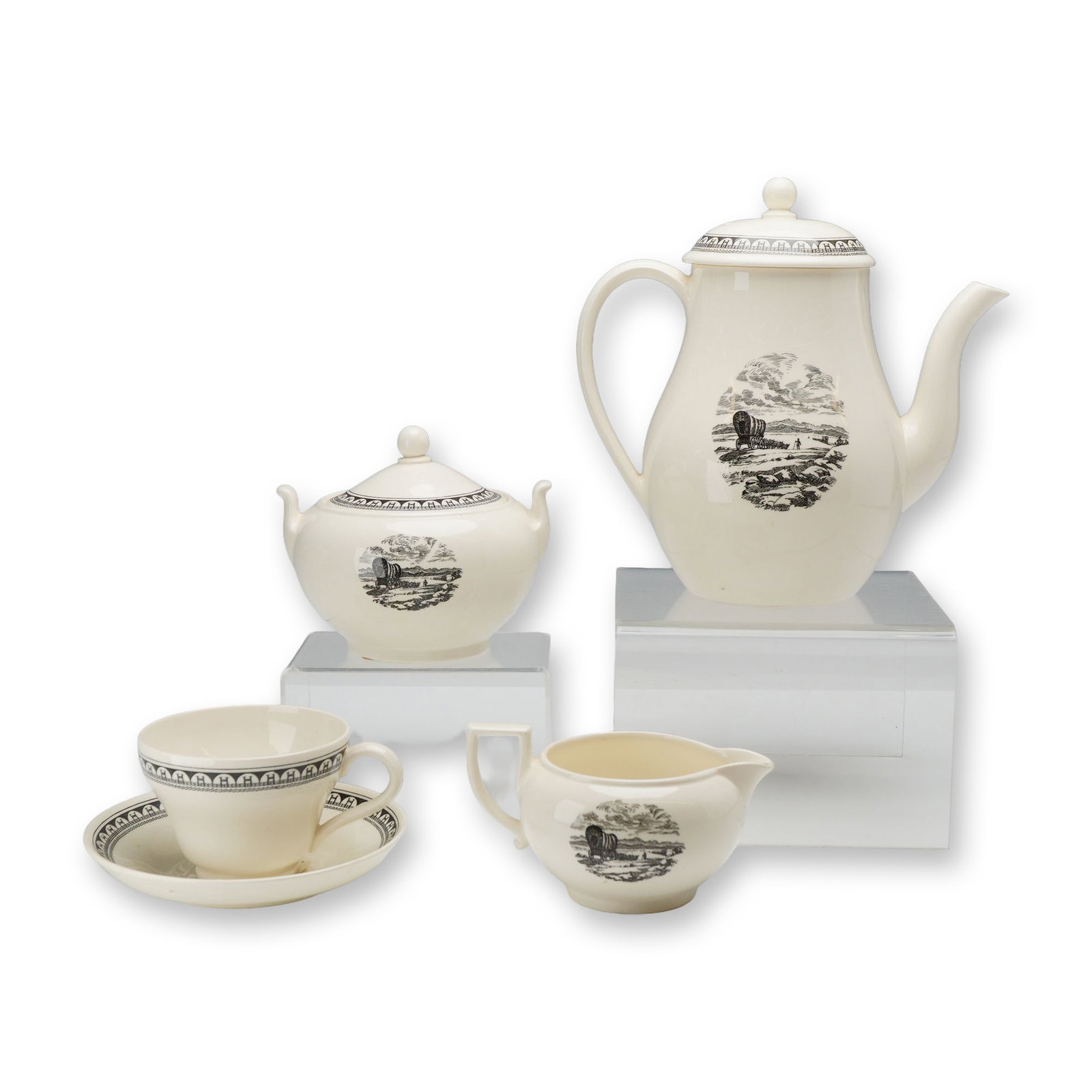 5pc Wedgwood Kansas City Service Pattern Sample Coffee Set (1 of 3)