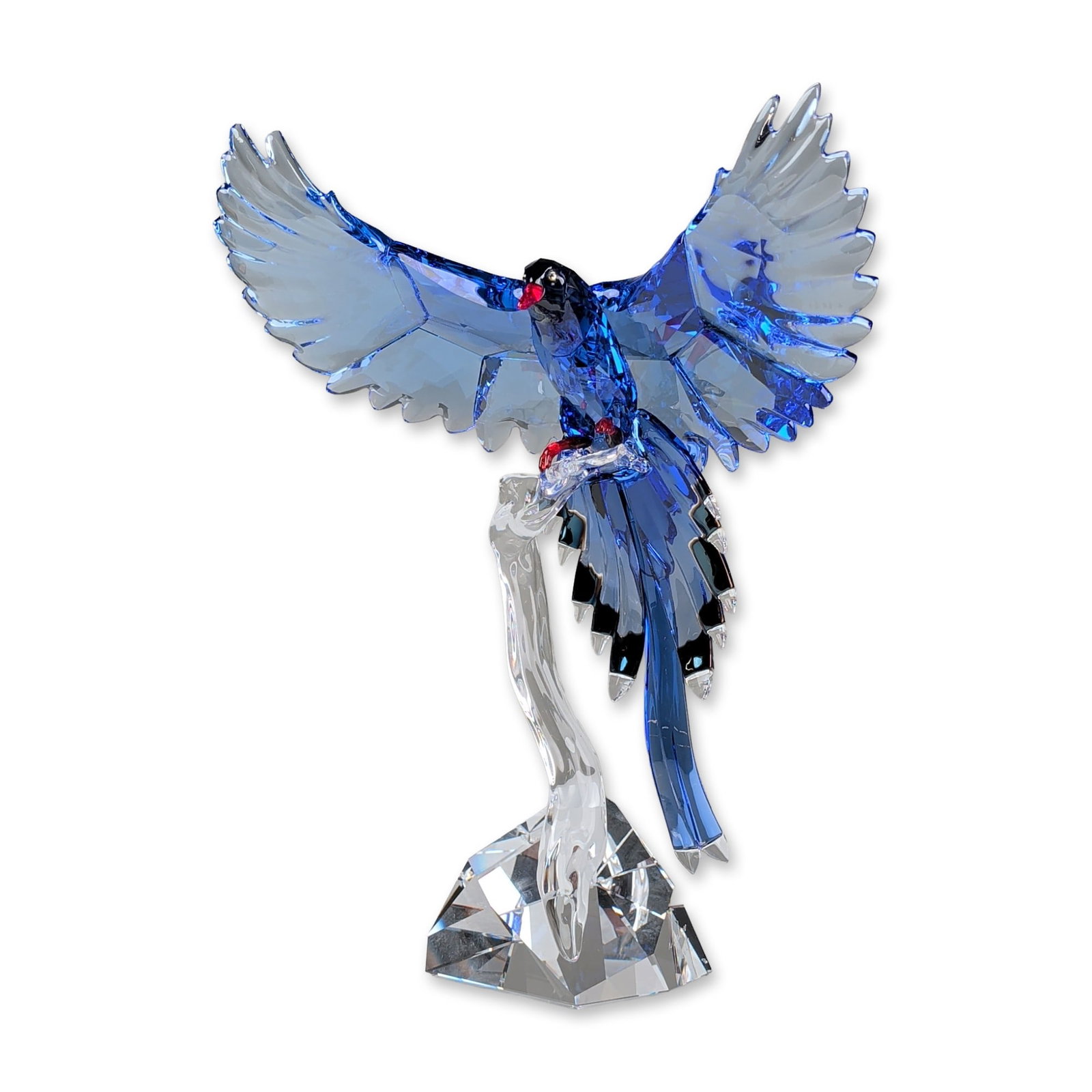 Swarovski Crystal Paradise Birds Sculpture, Taiwan Blue Magpie (1 of 6)