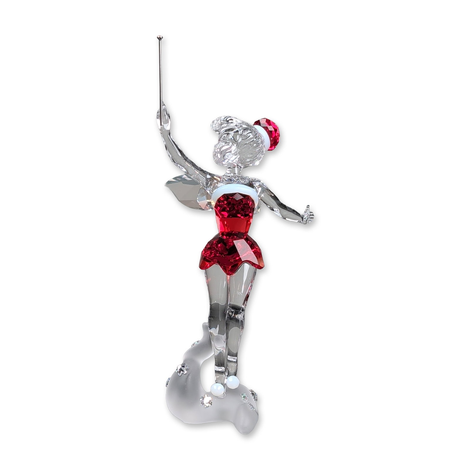Swarovski Crystal Disney 2012 Christmas Figurine, Tinkerbell Santa (1 of 5)