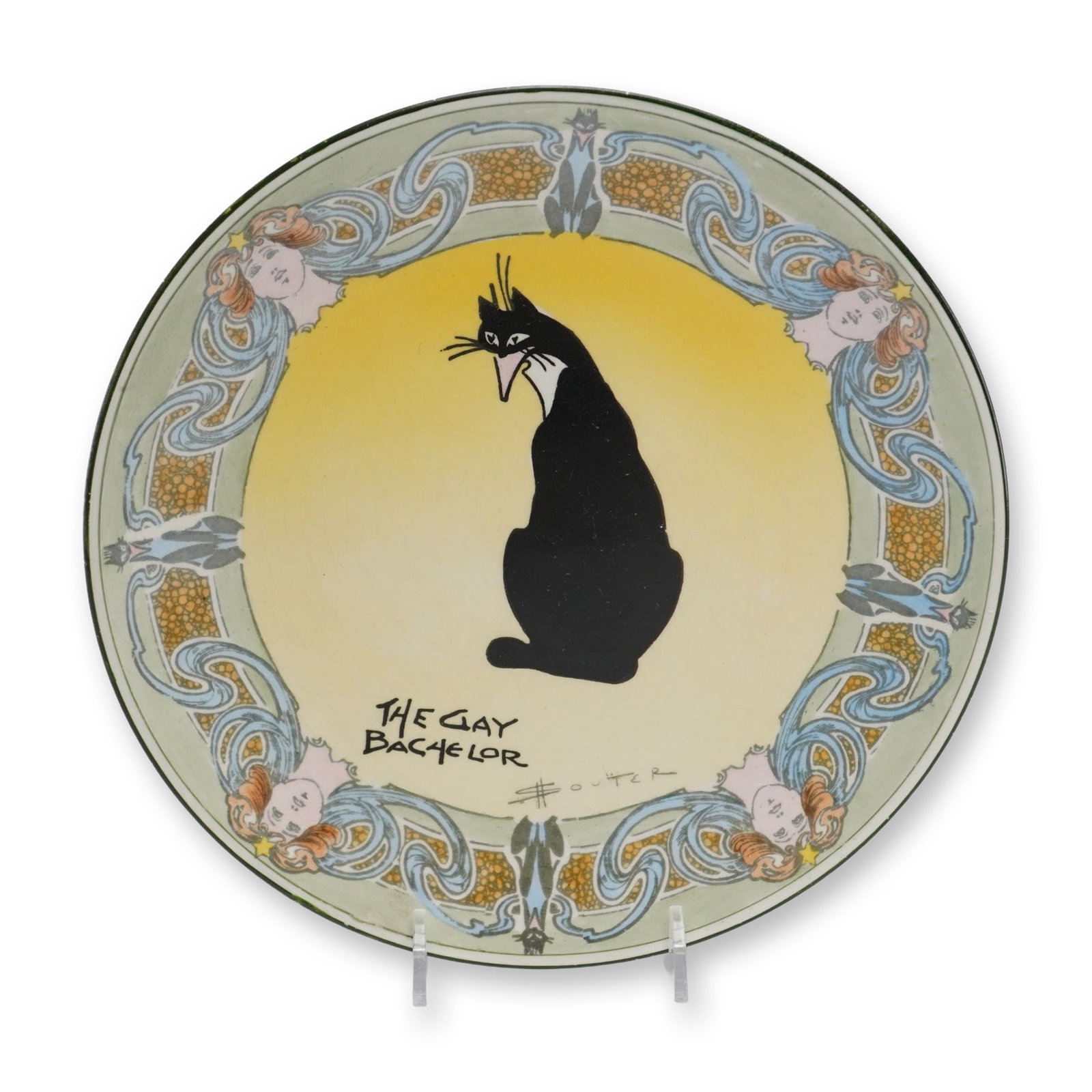 Royal Doulton by David Henry Souter Kateroo Series Ware Plate, The Gay Bachelor (1 of 3)