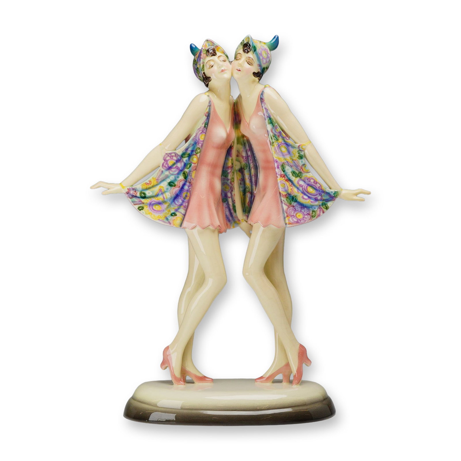 Goldscheider by Stefan Dakon Porcelain Figurine, The Dolly Sisters (1 of 5)