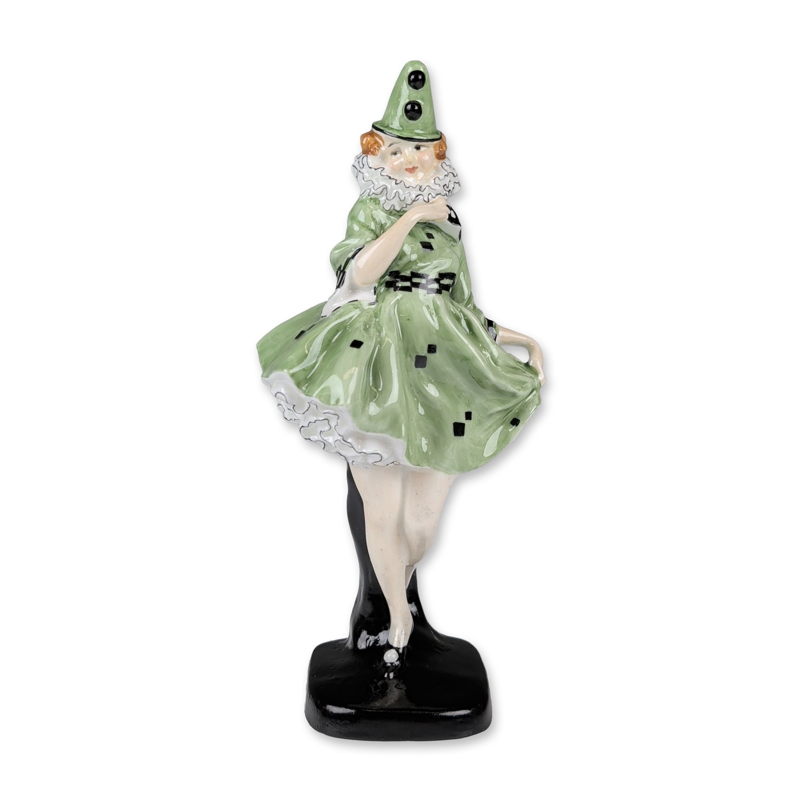 Royal Doulton Colorway Porcelain Art Deco Figurine, Pierrette (1 of 4)