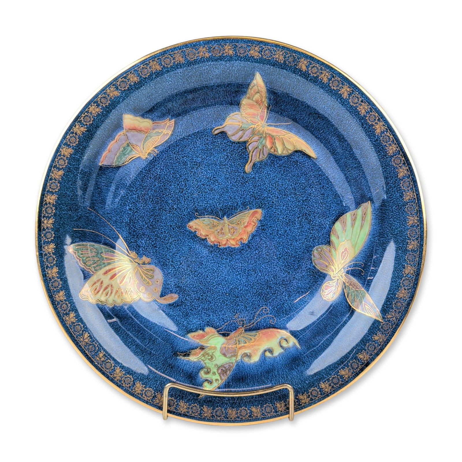 Wedgwood Powder-Blue Lustre Butterfly Bowl, Z5068 (1 of 4)