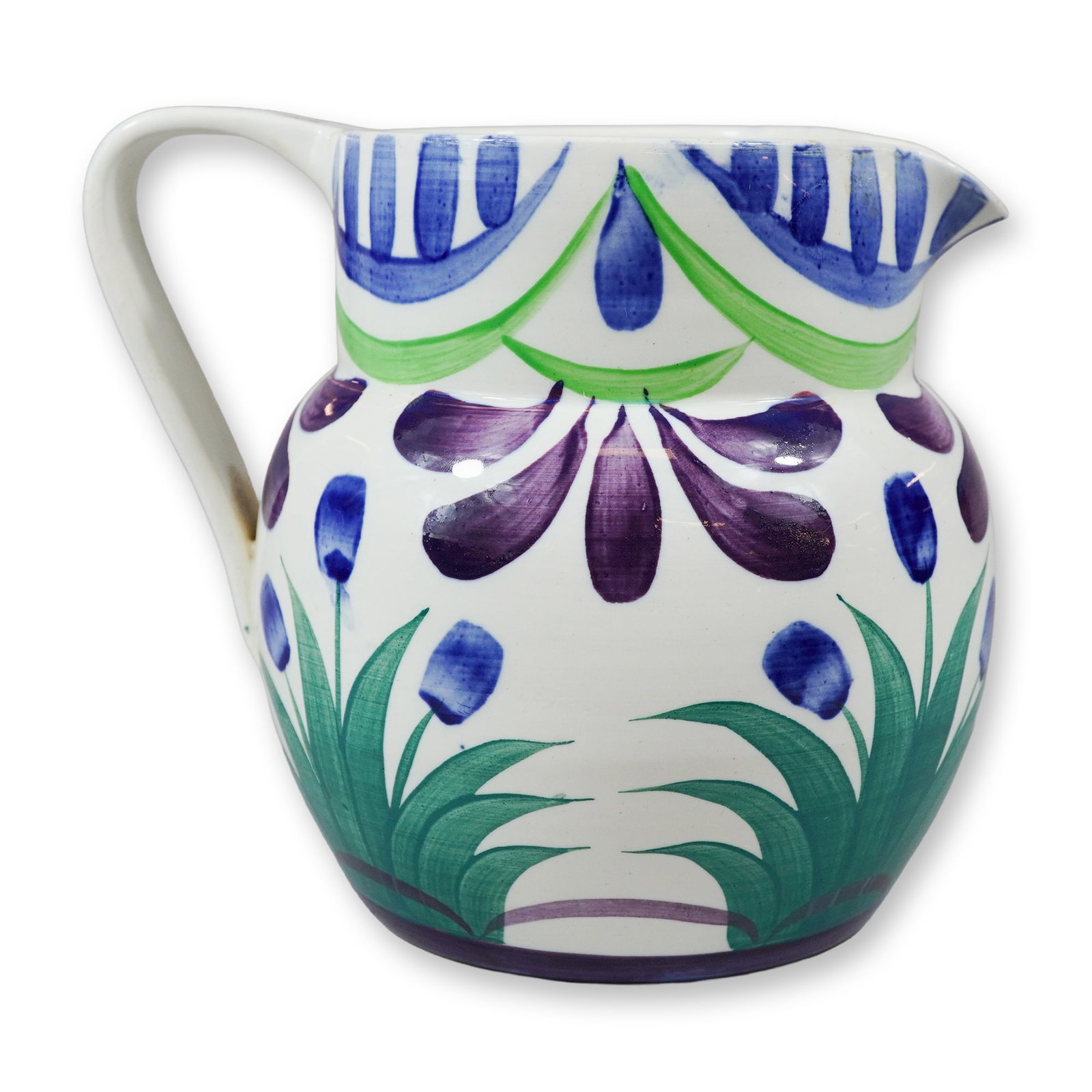 Wedgwood Hand Painted Earthenware Floral Pitcher, Pattern C5454 (1 of 3)