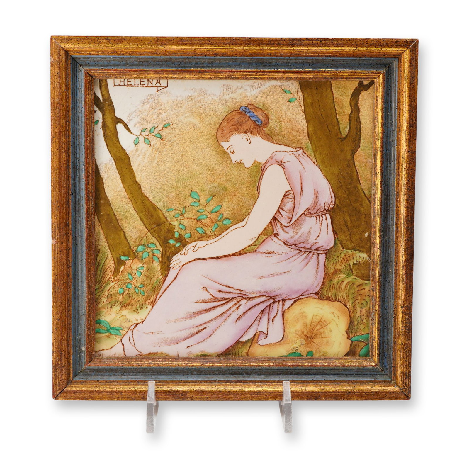 Wedgwood Shakespeare Series Helena Polychrome Ceramic Tile (1 of 4)