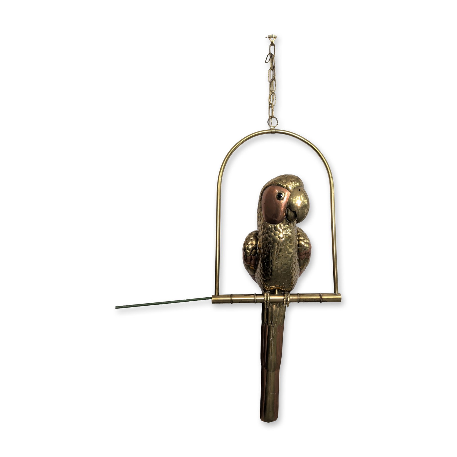 Sergio Bustamante Mexican Mixed Metal Hanging Parrot Sculpture (1 of 5)