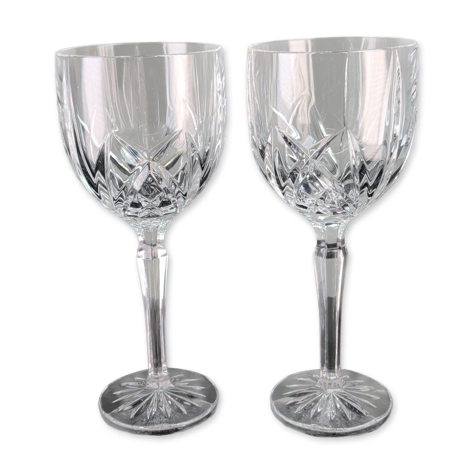 Pair of Marquis by Waterford Brookside Crystal Water Goblets (1 of 4)