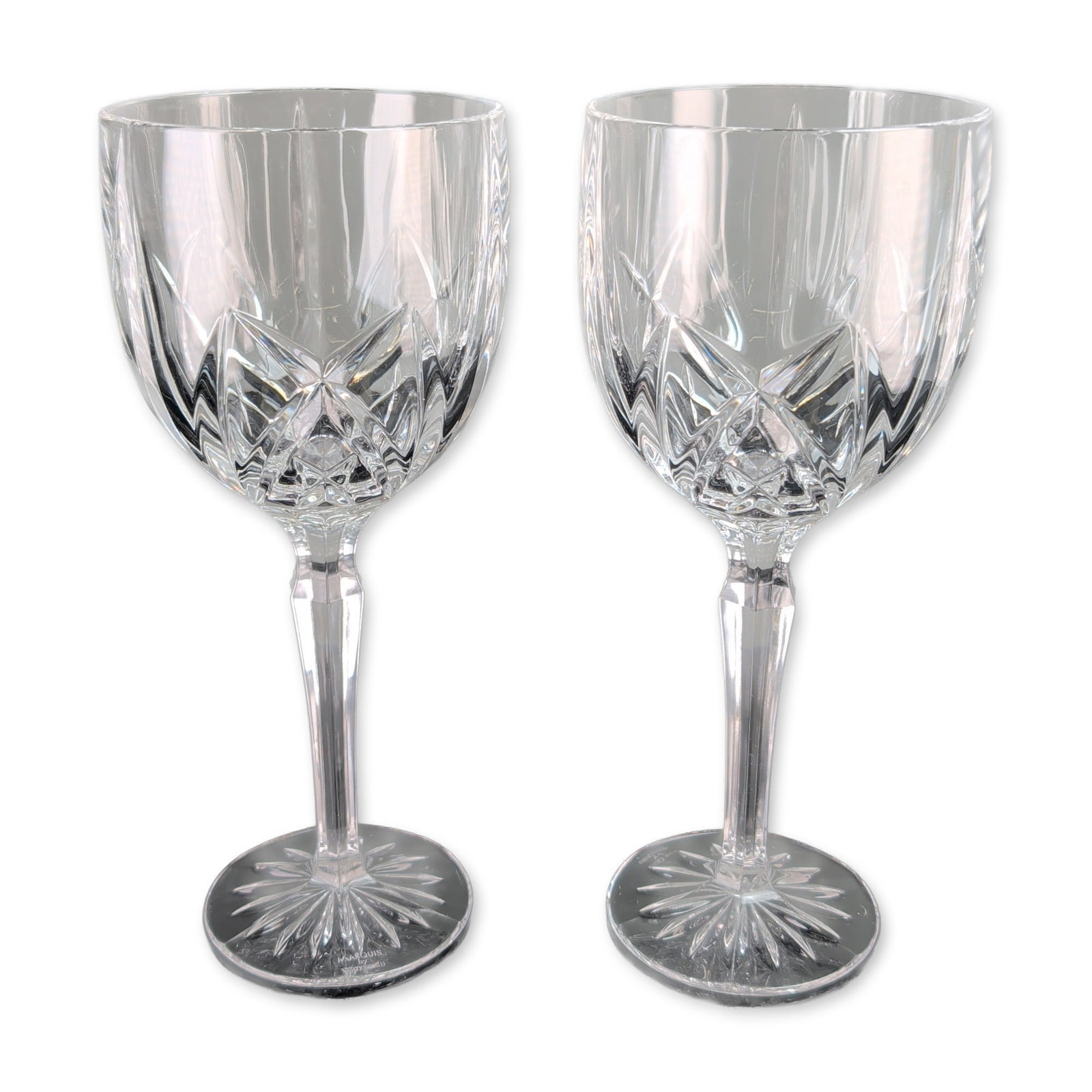 Pair of Waterford Marquis Brookside Crystal Water Goblets (1 of 4)