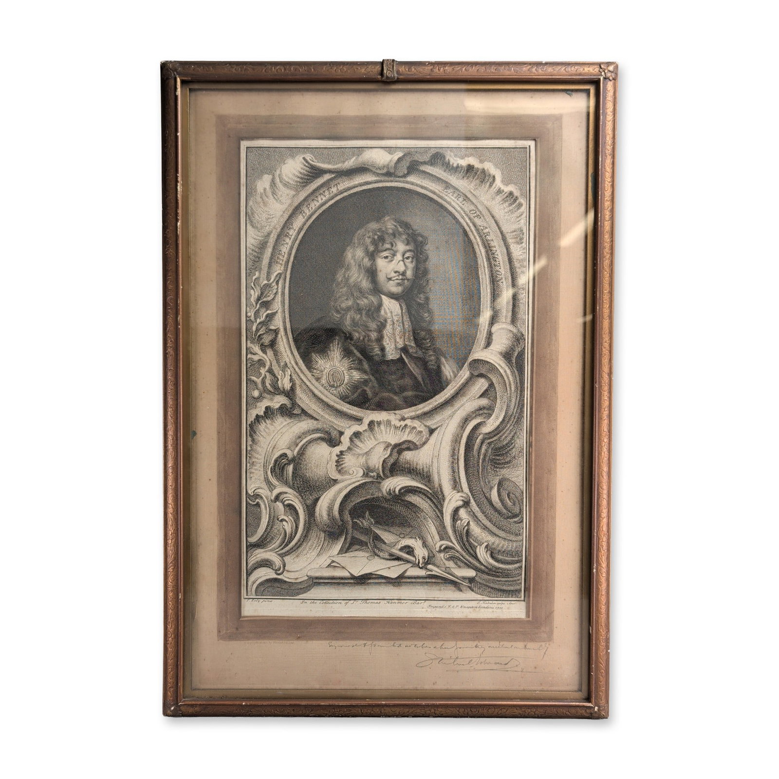Samuel Arlent-Edwards, "Henry Bennet, Earl of Arlington," Engraving (1 of 5)