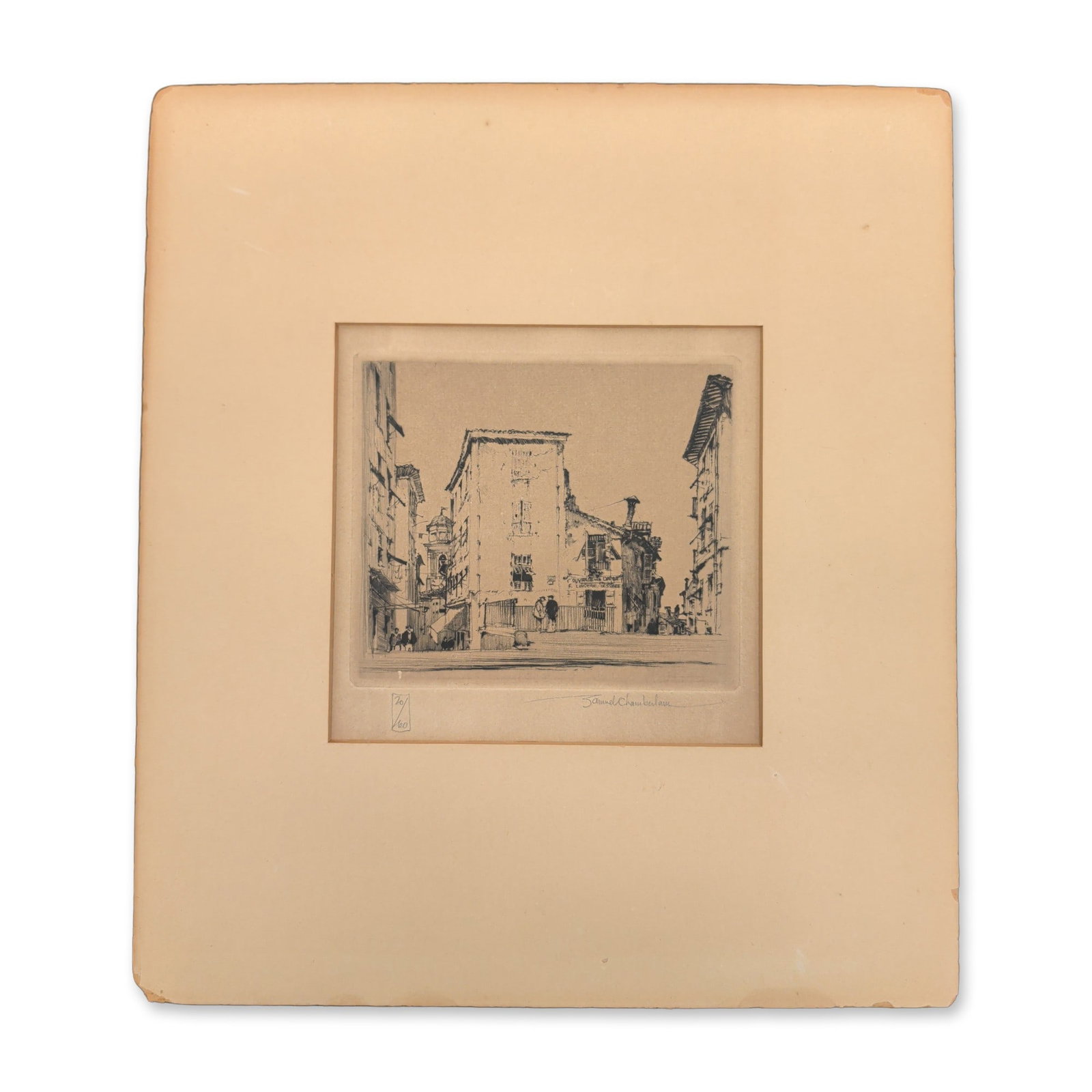 Samuel Chamberlain (American, 1895-1975), Etching on Paper, Signed & Numbered (1 of 6)