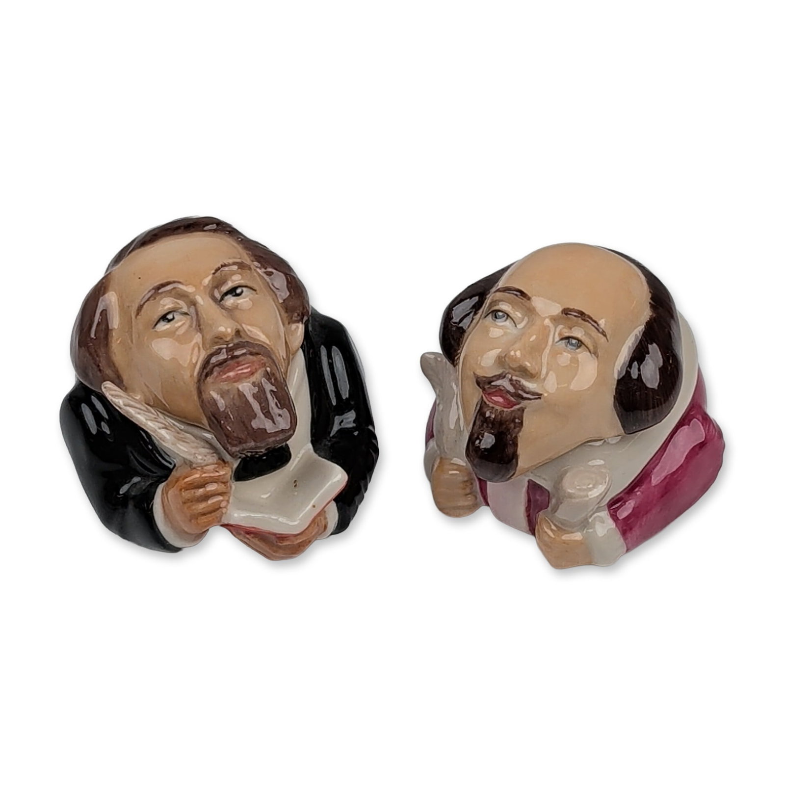 Pair of Kevin Francis Ceramic Literary Face Pots (1 of 4)