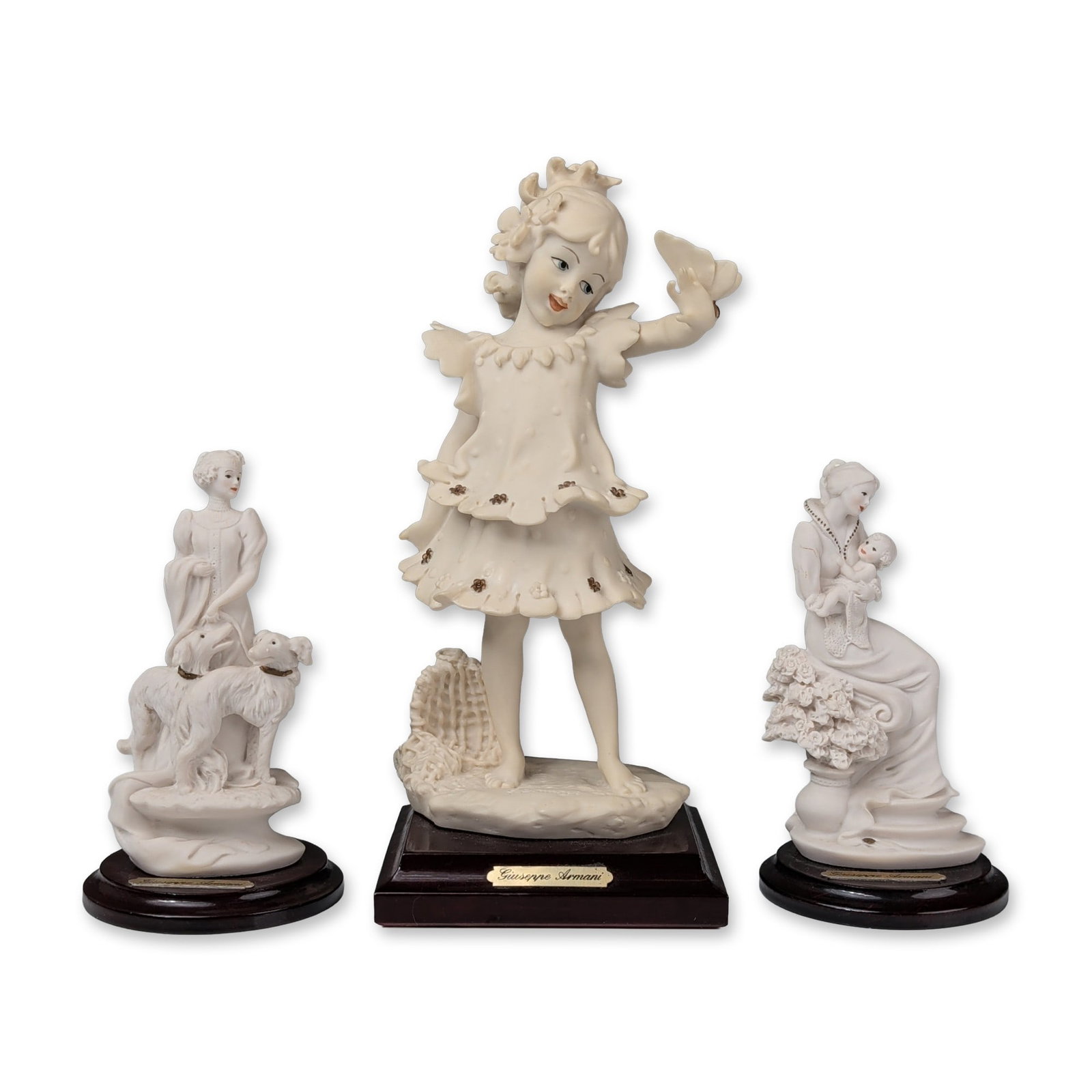 3pc Giuseppe Armani Florence Italian Porcelain Figurines (1 of 5)