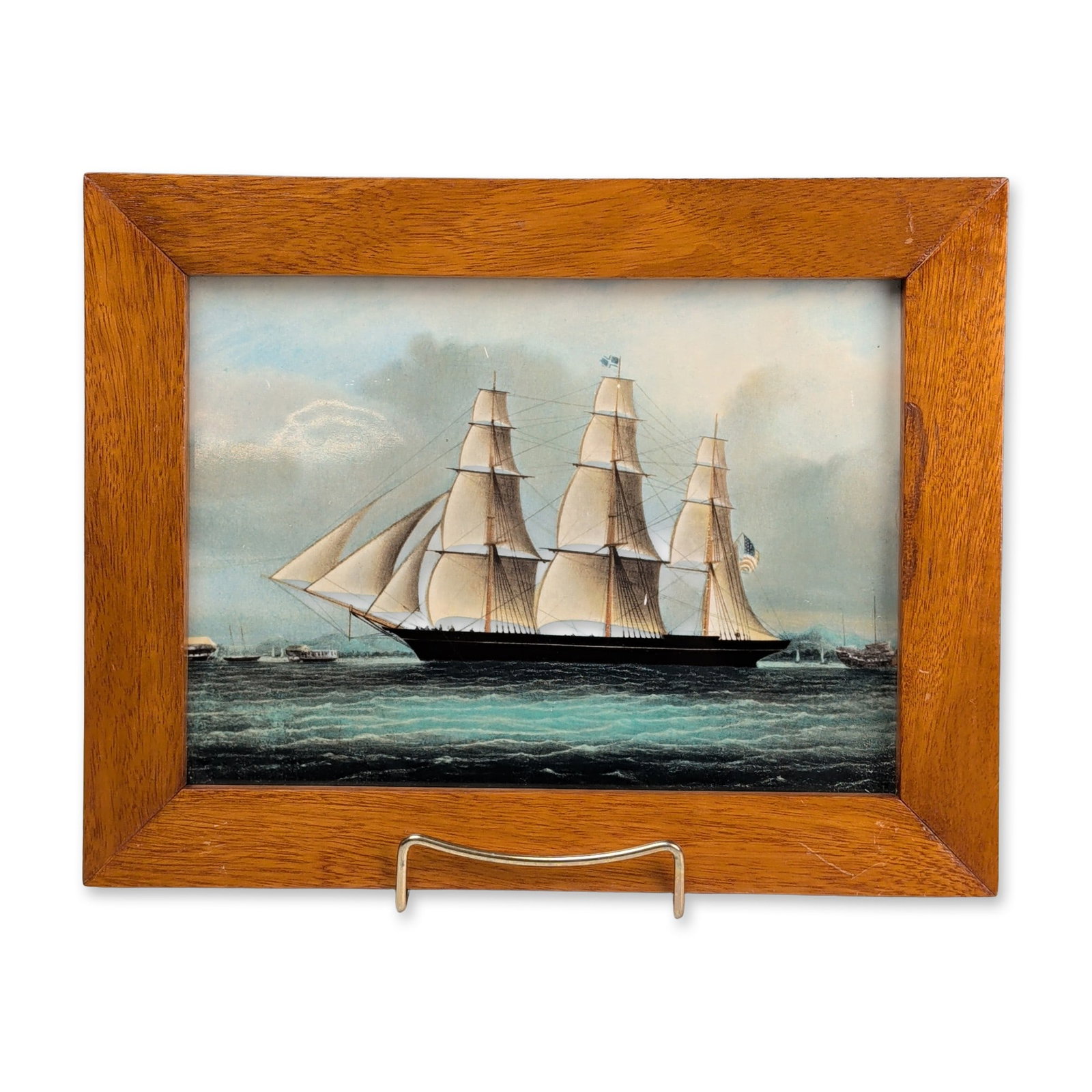 Wedgwood of Etruria & Barlaston Framed Porcelain Nautical Tile, Sea Witch (1 of 4)