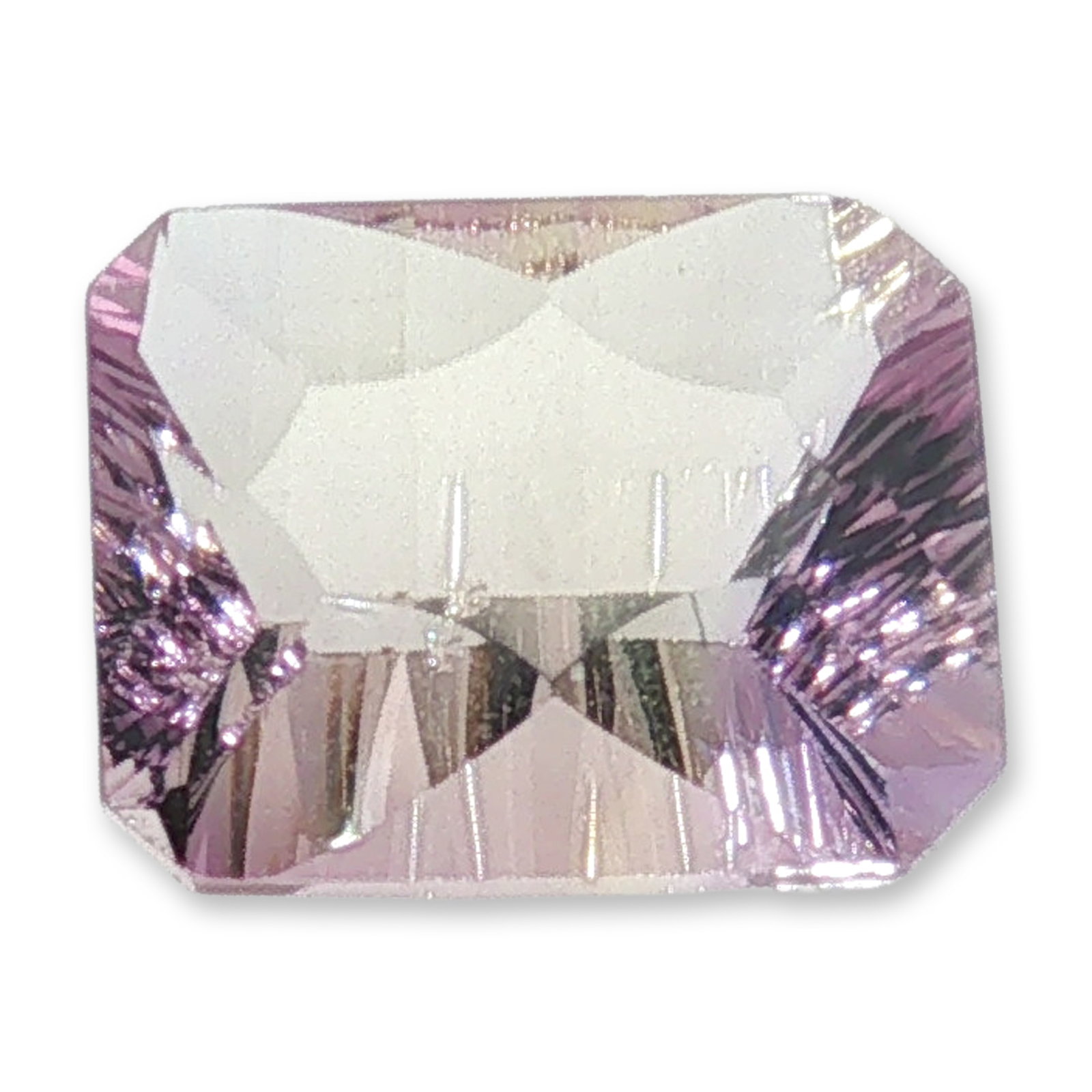 Loose Rectangular Cut Amethyst Gemstone