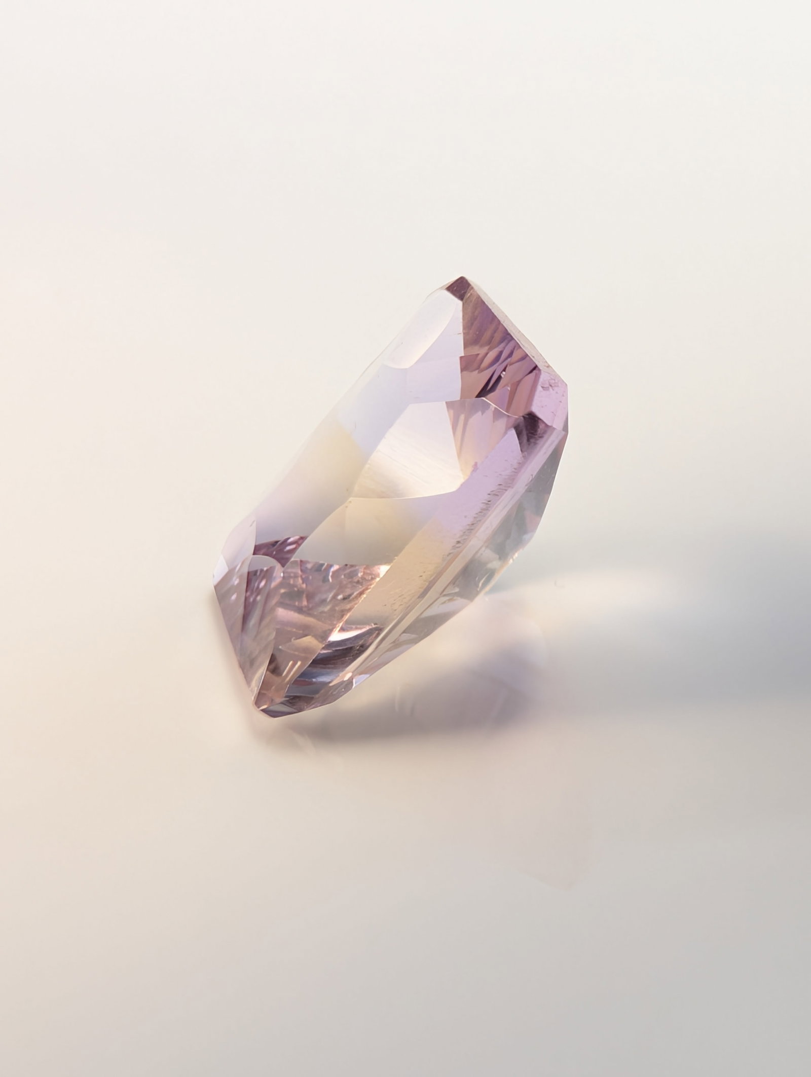 Bicolor Ametrine Rectangular Fancy Cut Gemstone - 4