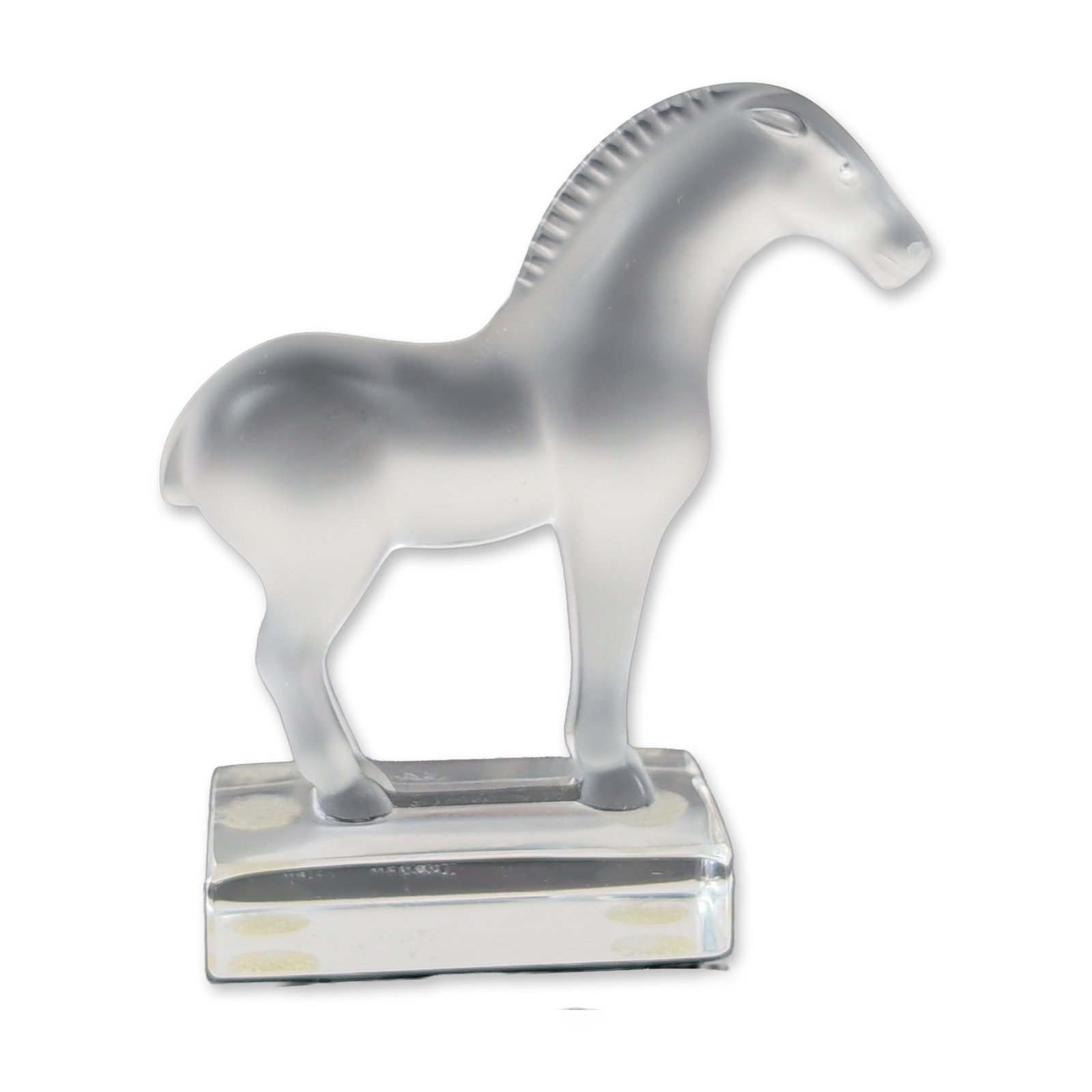 Lalique Frosted Glass Cheval Tang Horse (1 of 5)