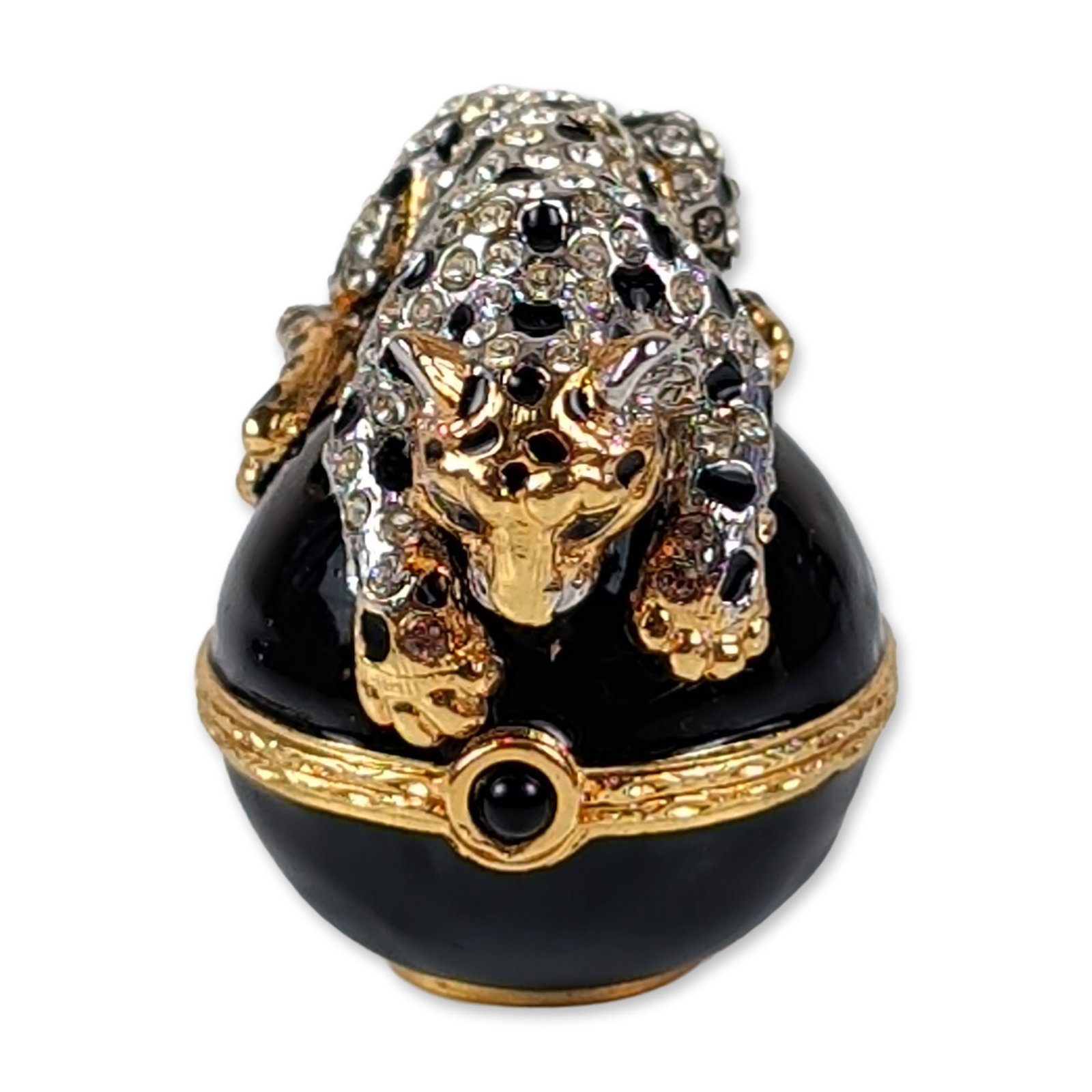Jay Strongwater Enameled Leopard Trinket Box (1 of 5)