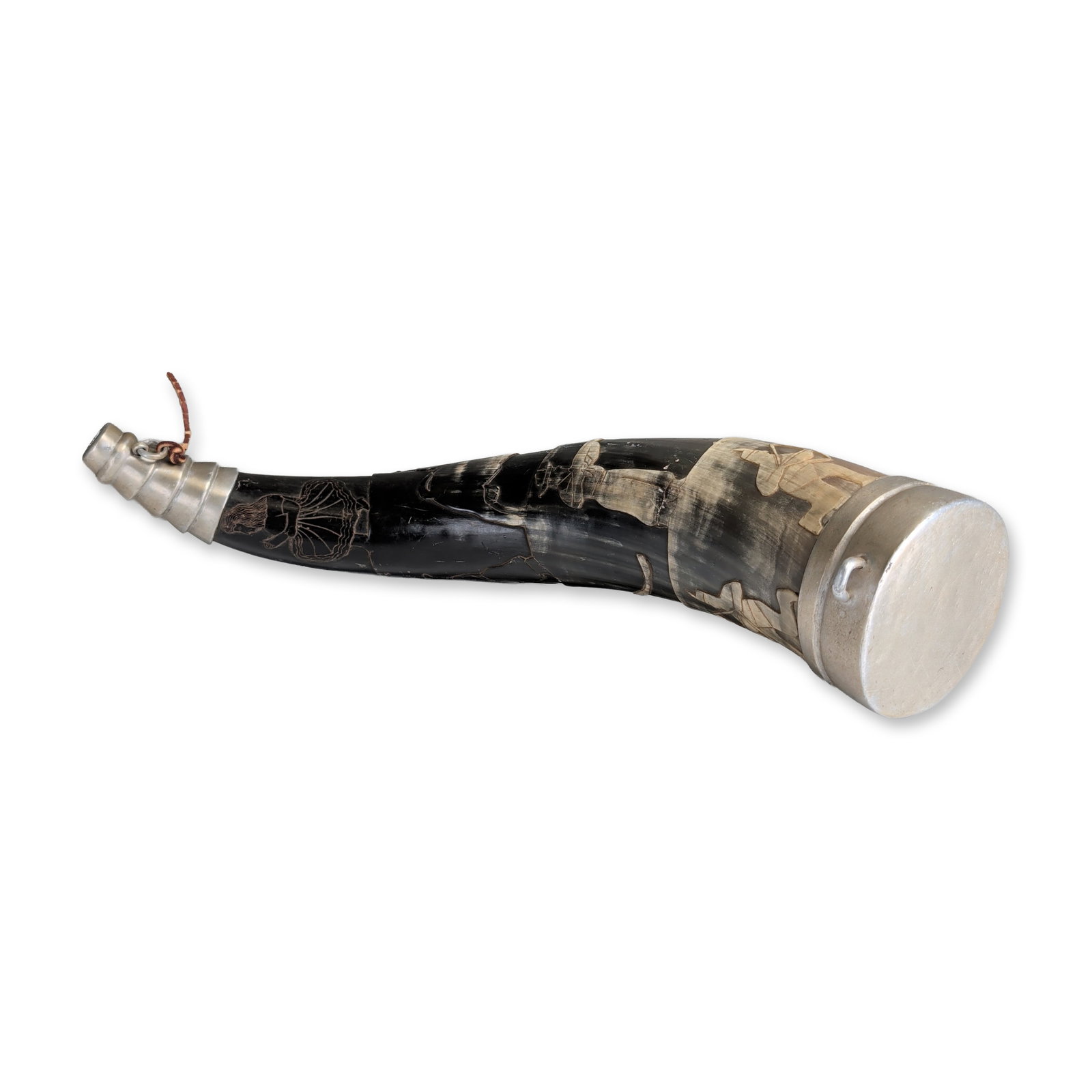 Hand Carved Hunting Horn (1 of 4)