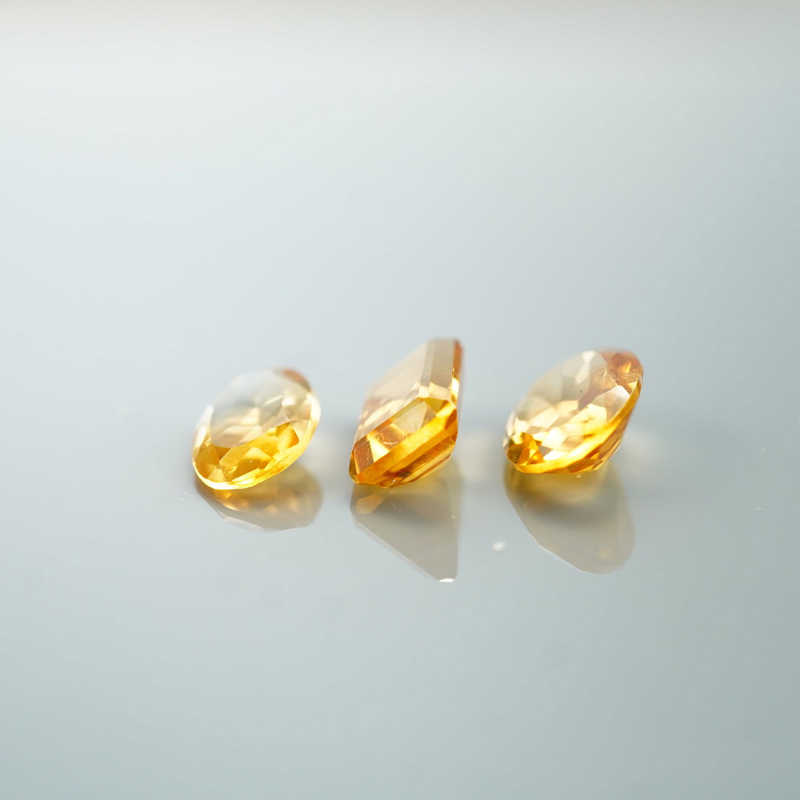 3pc Oval and Rectangular Citrine Gemstones - 2
