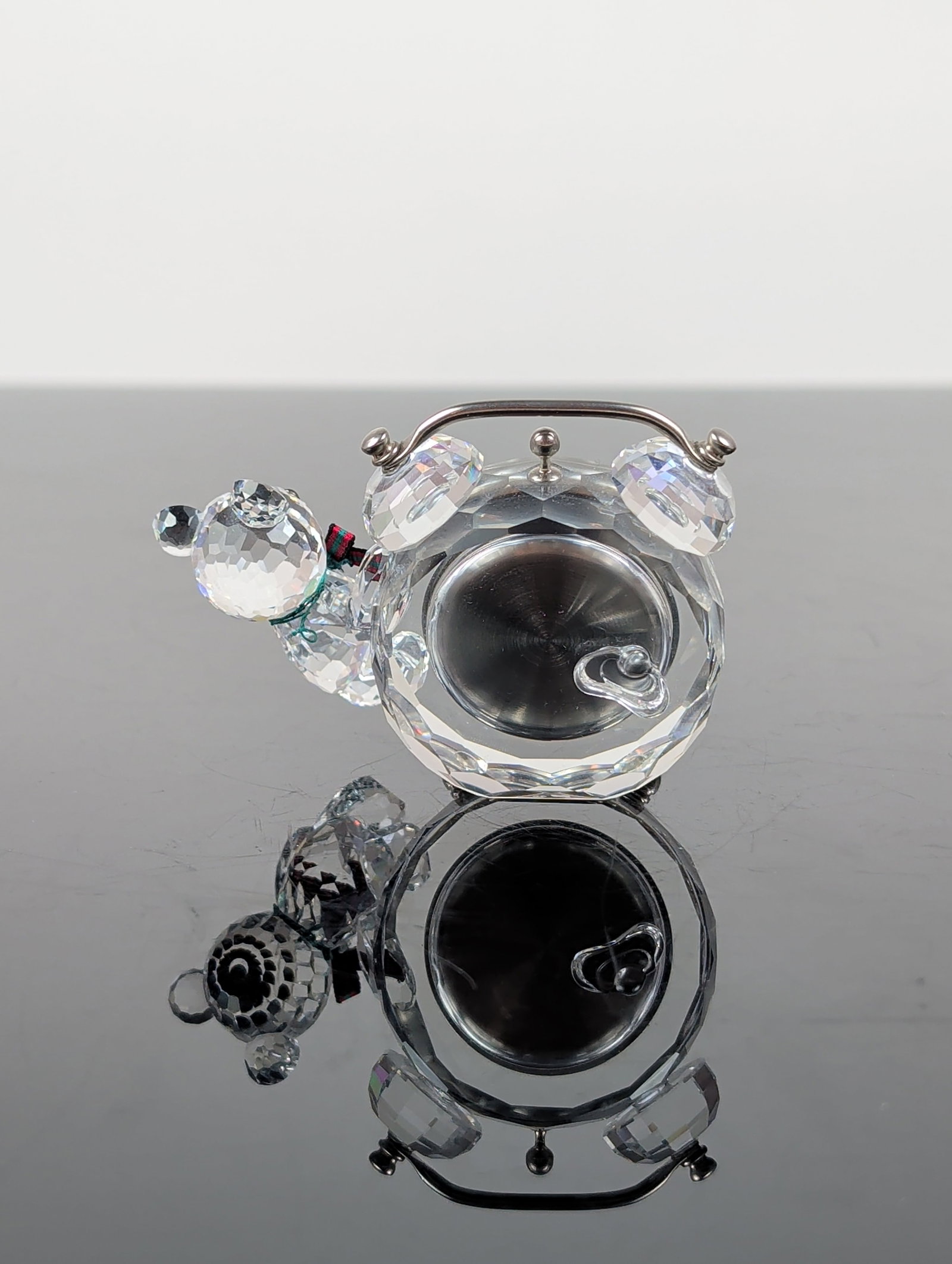 Swarovski Crystal Kris Bear Table Clock - 2