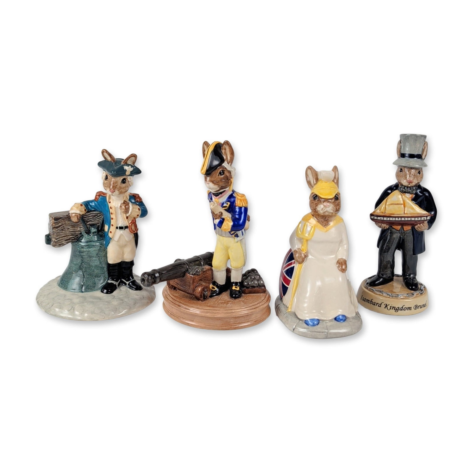 4pc Royal Doulton Bunnykins Historical and Patriotic Figures Collection (1 of 4)