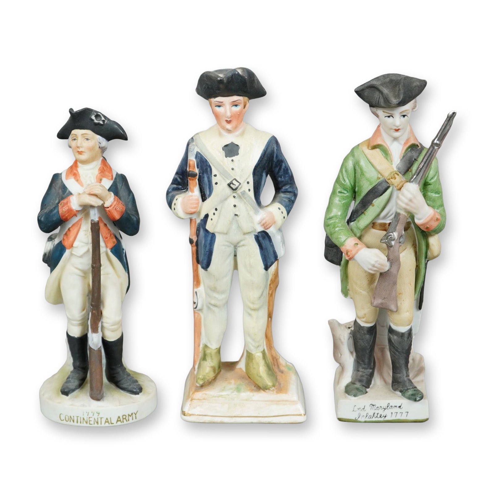 3pc Japanese Porcelain Military Figurines (1 of 3)