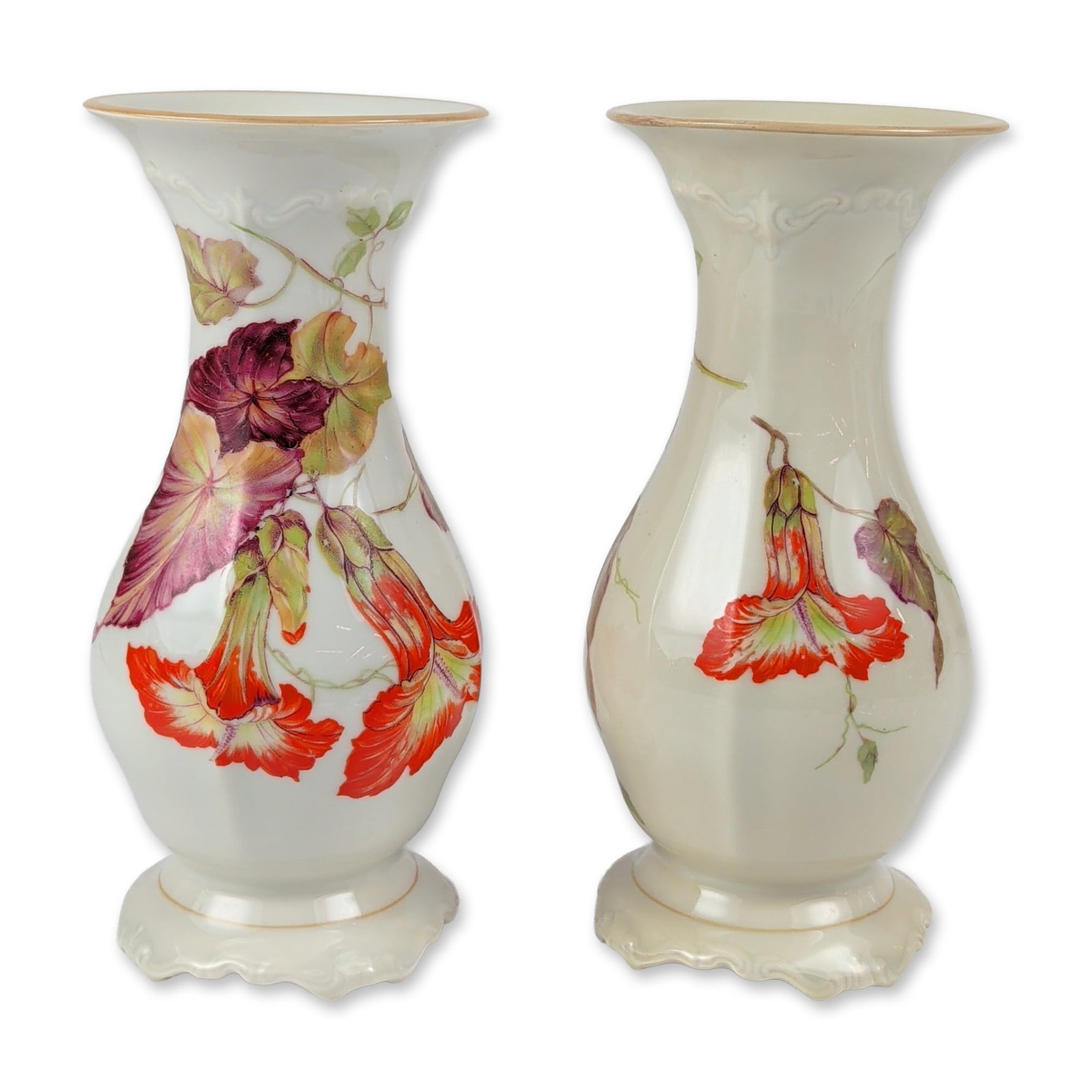 Pair of Rosenthal Pompadour Godesberg Porcelain Vases (1 of 5)