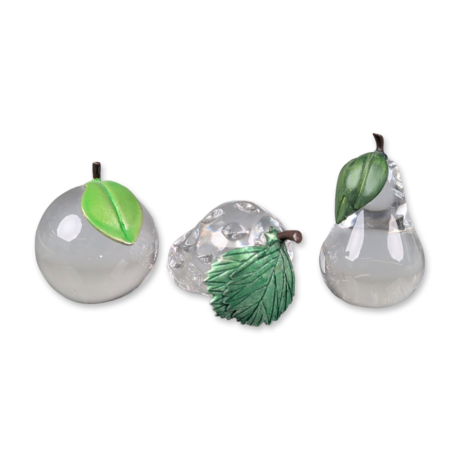 3pc Waterford Crystal Fruit Figurines (1 of 5)
