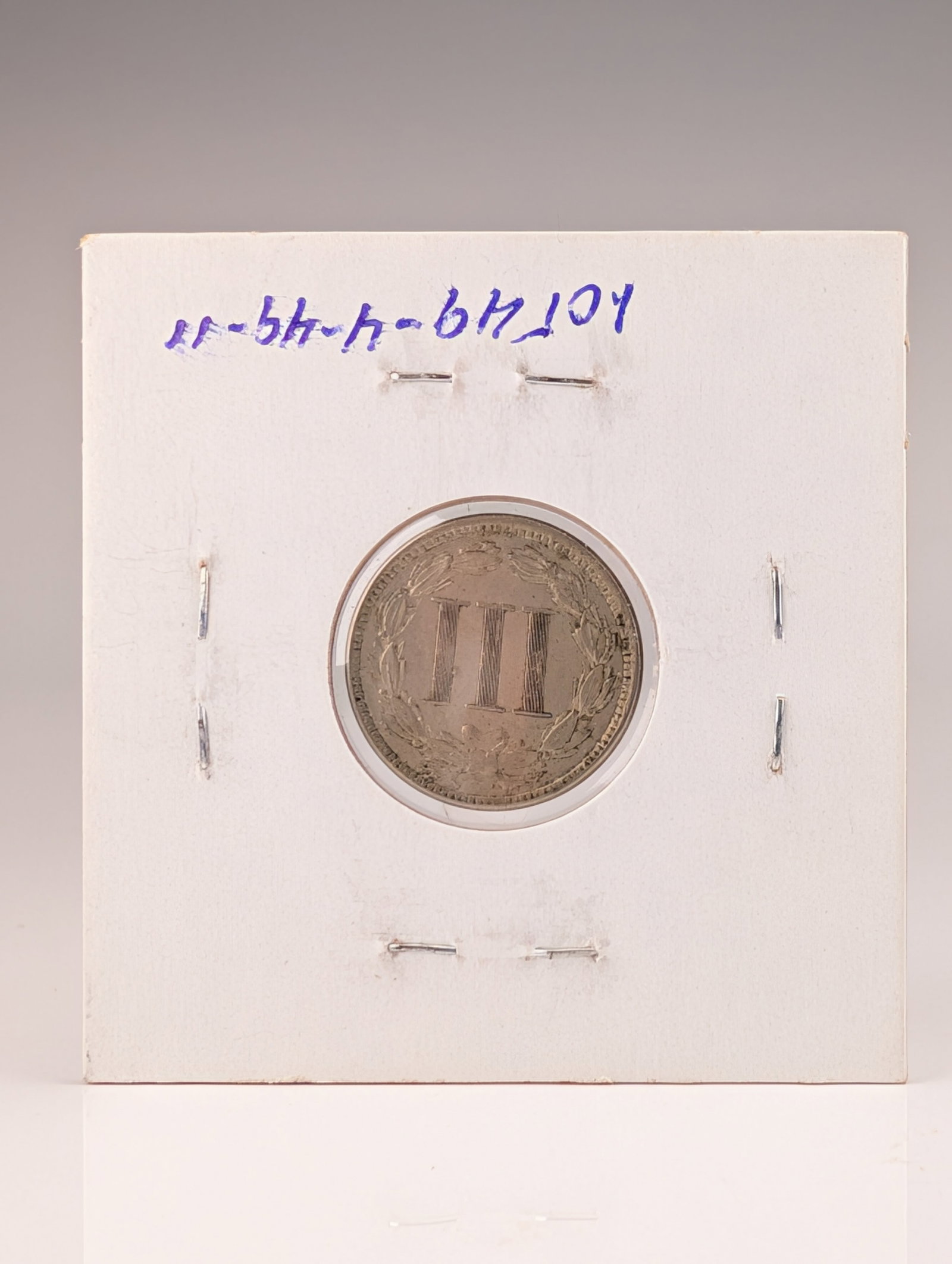 1867 US Three-Cent Nickel Coin - 2
