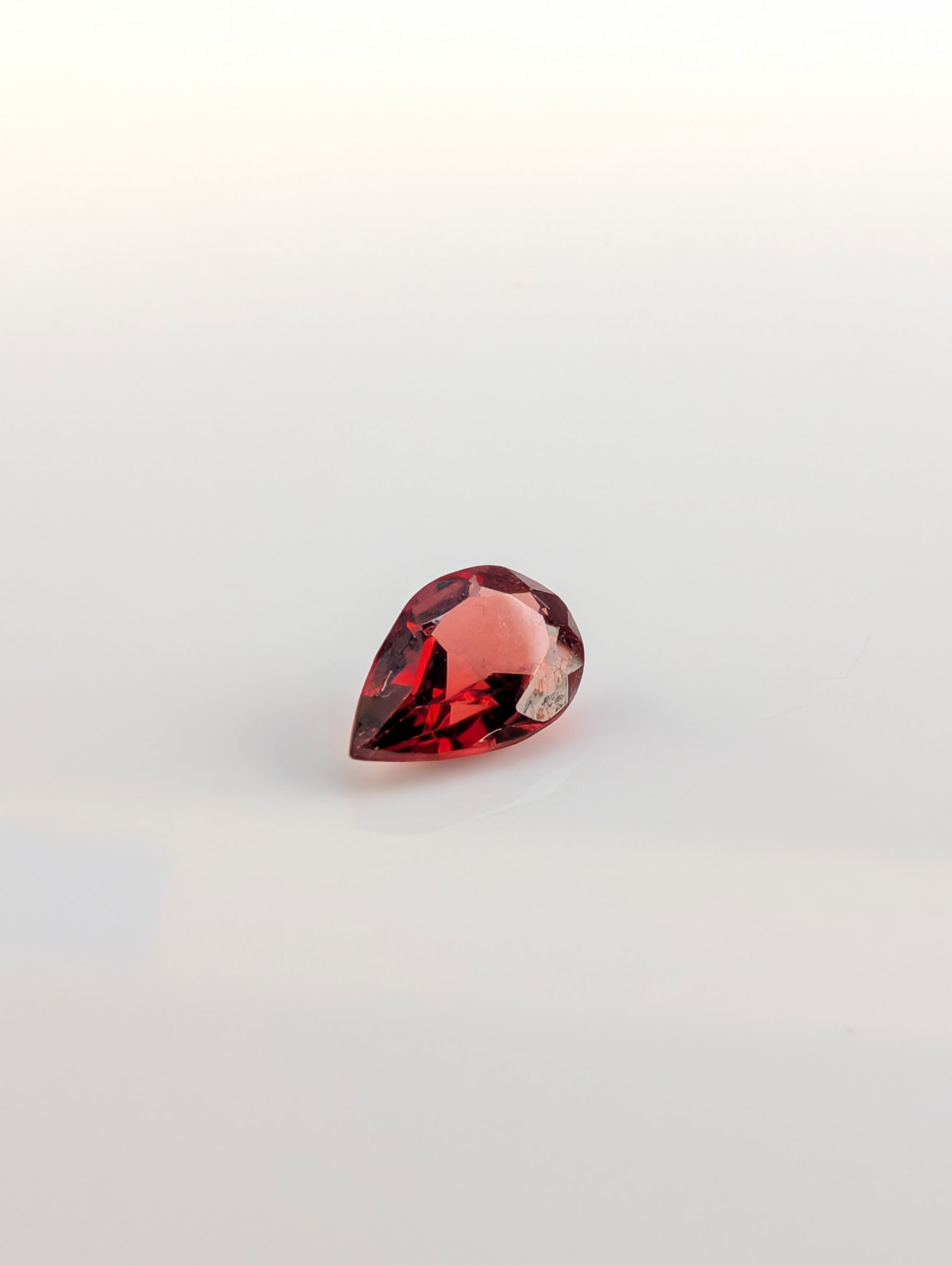 Pear Cut Red Gemstone - 4